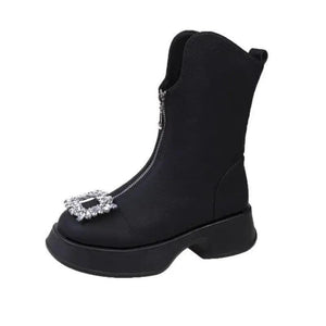 Crown Zipper Boots - tntwear1
