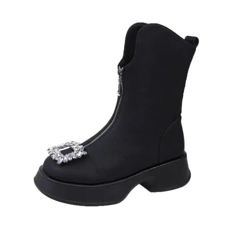 Crown Zipper Boots - tntwear1