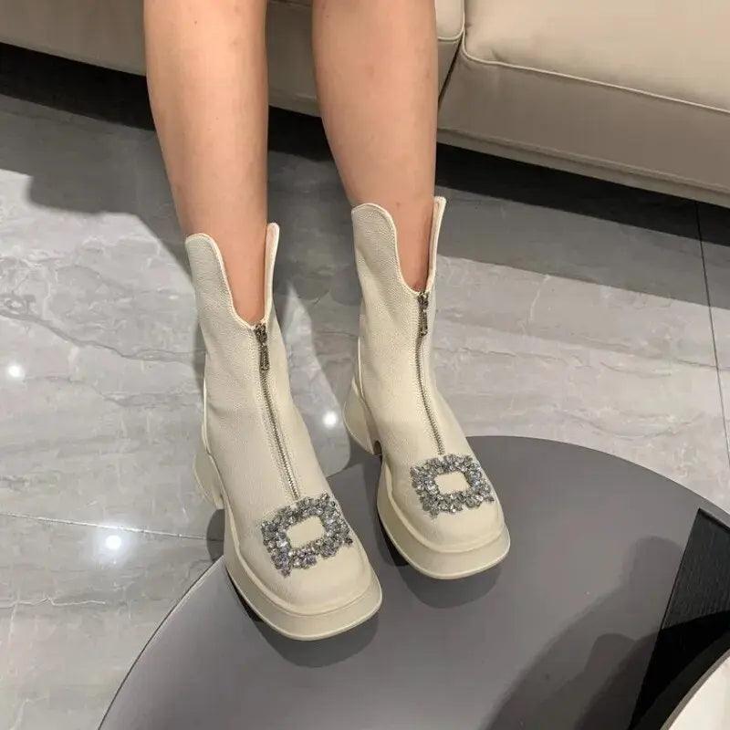 Crown Zipper Boots - tntwear1