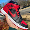 Custom Air Jordan 1 Bred Banned Sneakers - tntwear1