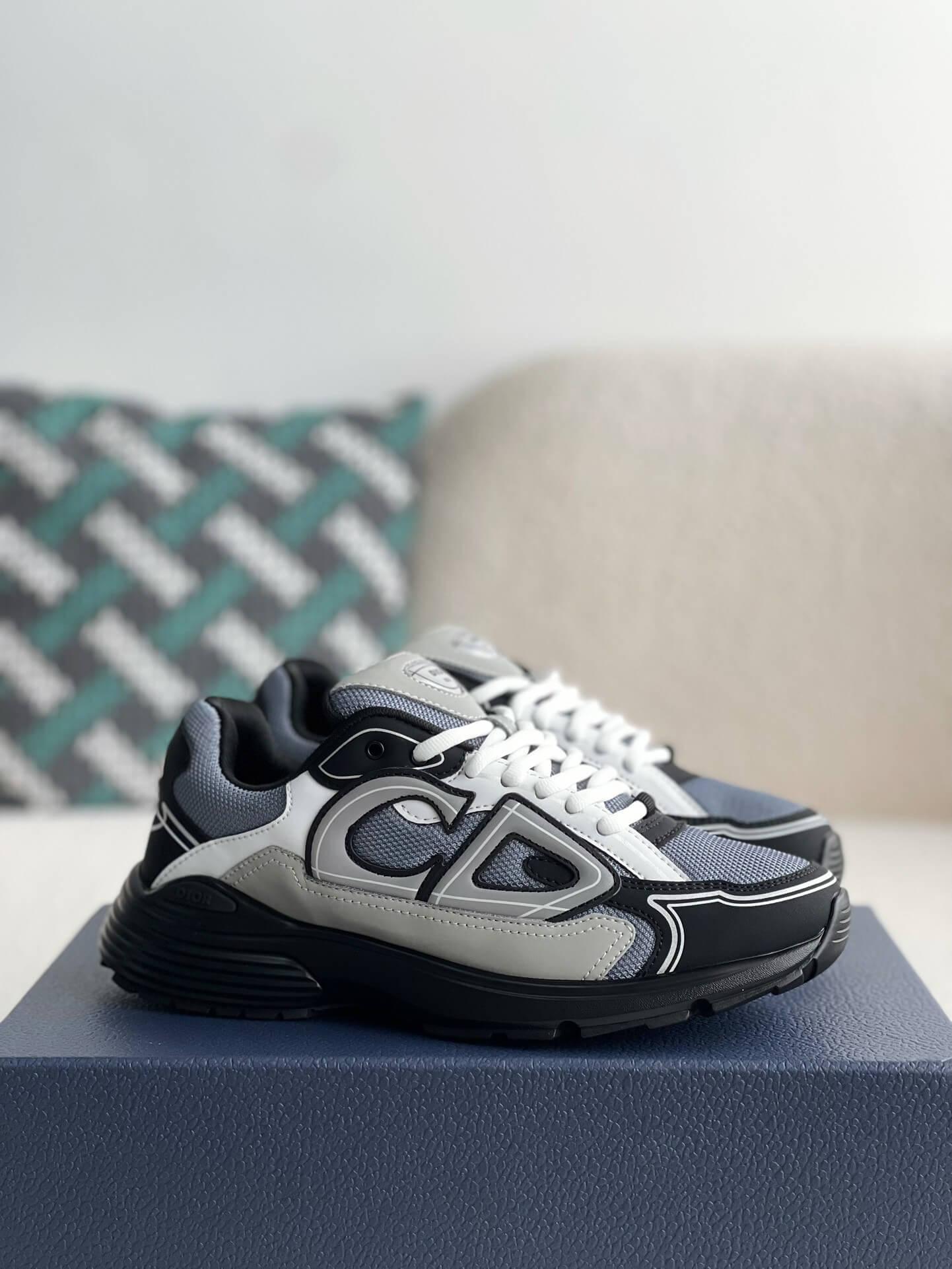 Dior B30 Anthracite Grey Black Sneaker - tntwear1