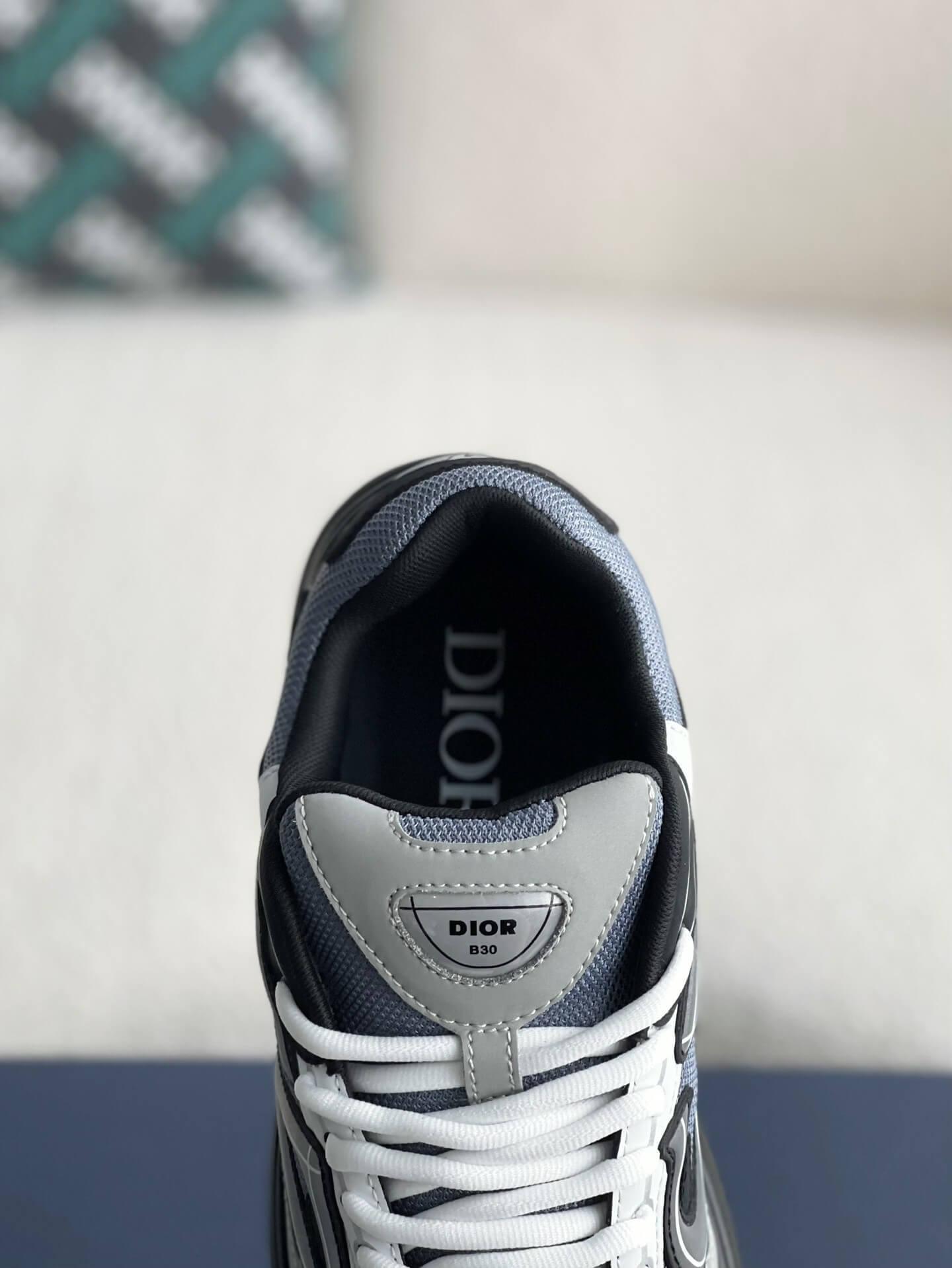 Dior B30 Anthracite Grey Black Sneaker - tntwear1