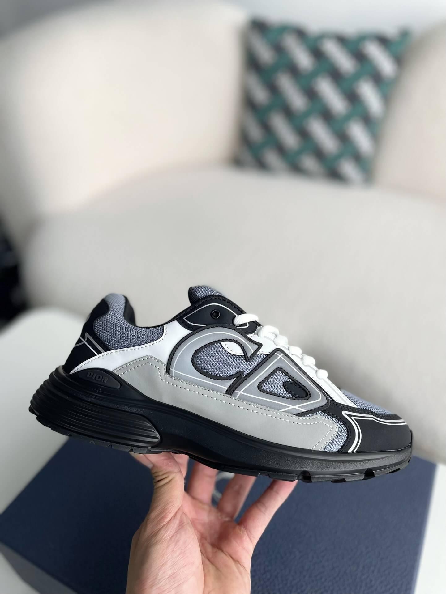 Dior B30 Anthracite Grey Black Sneaker - tntwear1