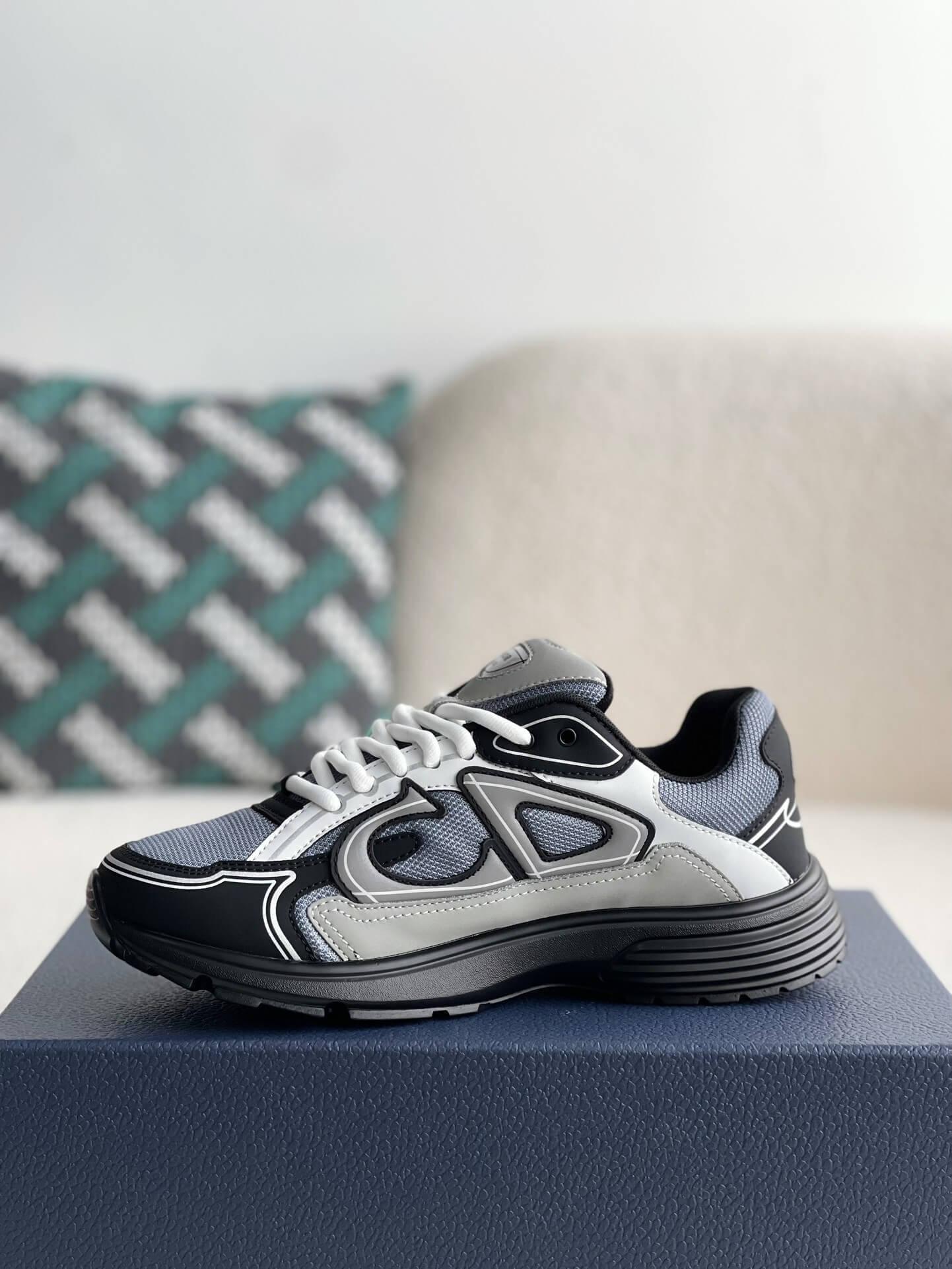 Dior B30 Anthracite Grey Black Sneaker - tntwear1