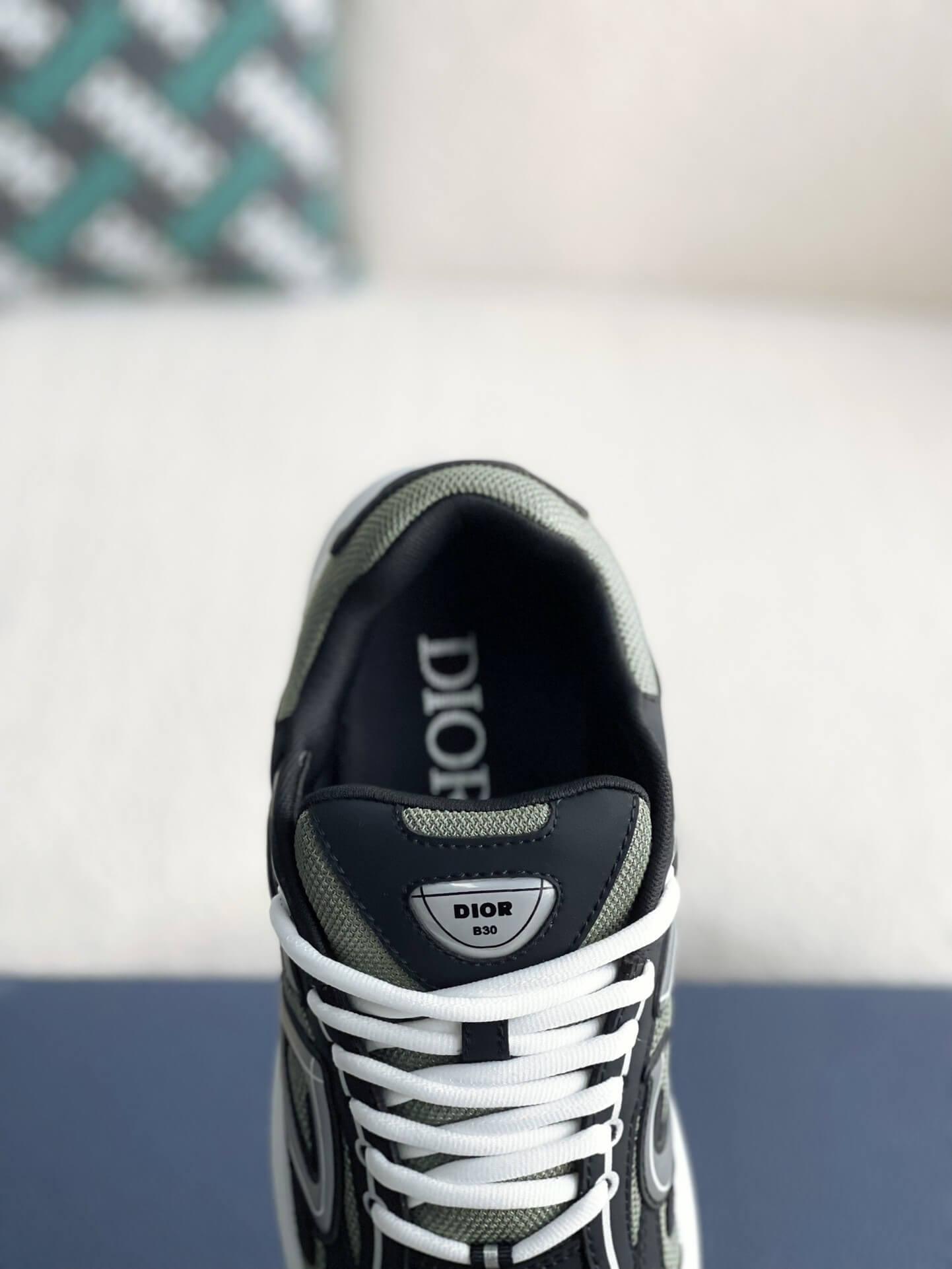 Dior B30 Deep Green Black Sneakers - tntwear1