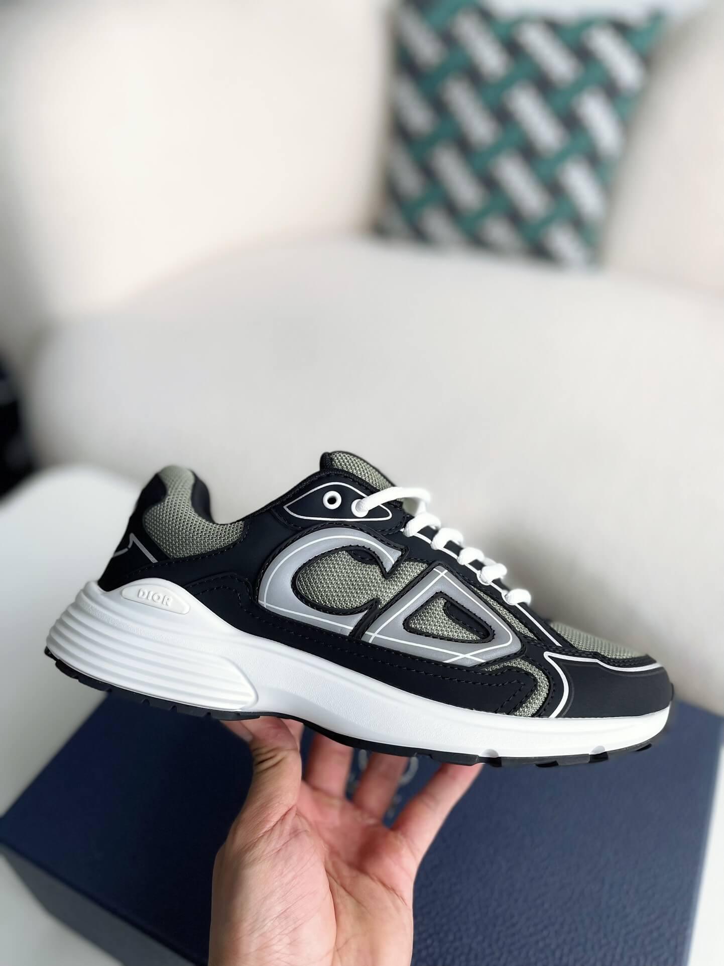 Dior B30 Deep Green Black Sneakers - tntwear1