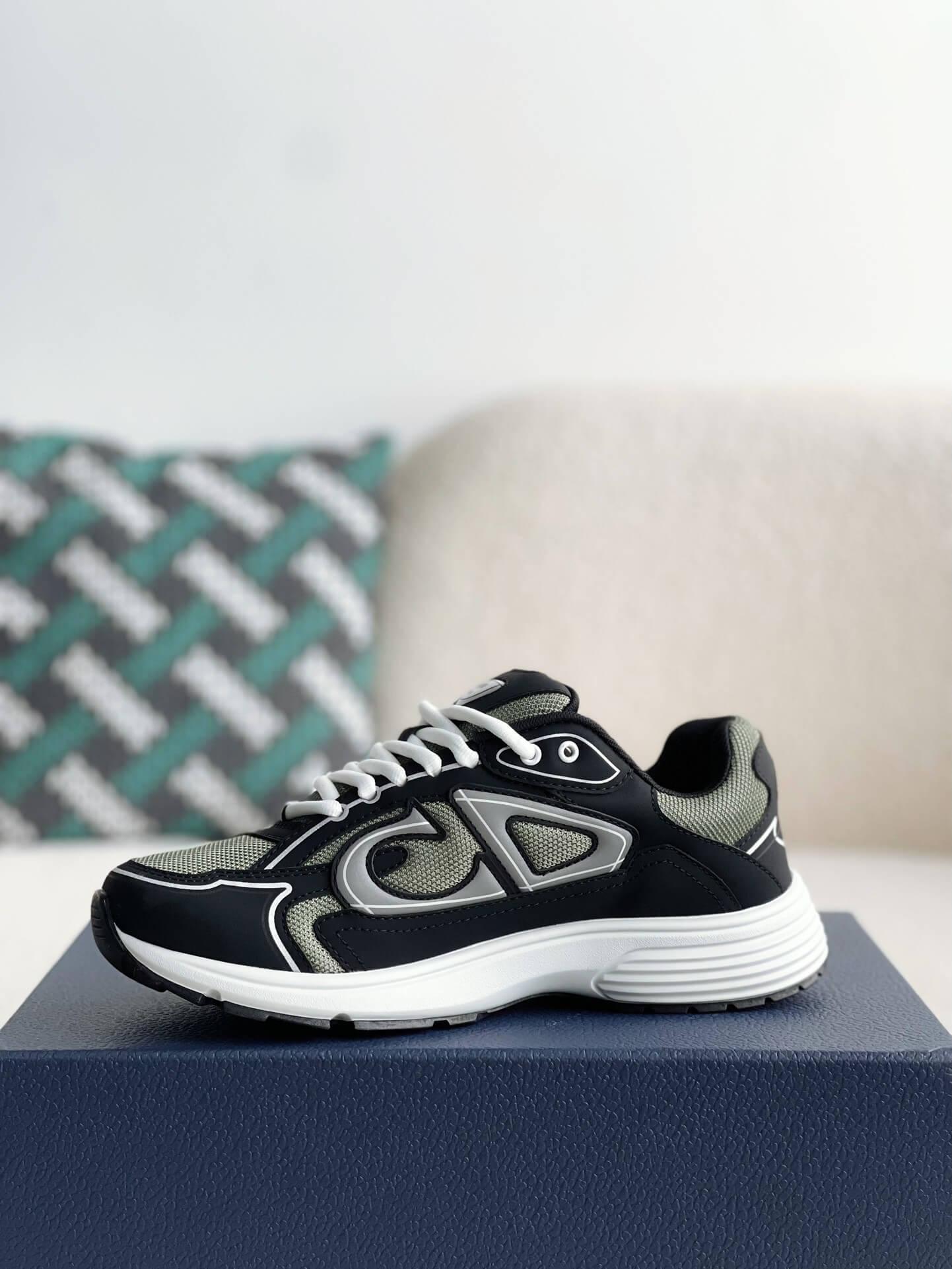 Dior B30 Deep Green Black Sneakers - tntwear1