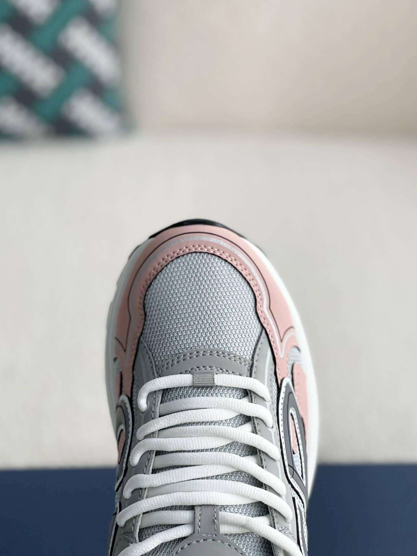Dior B30 Grey Light Pink Sneakers - tntwear1
