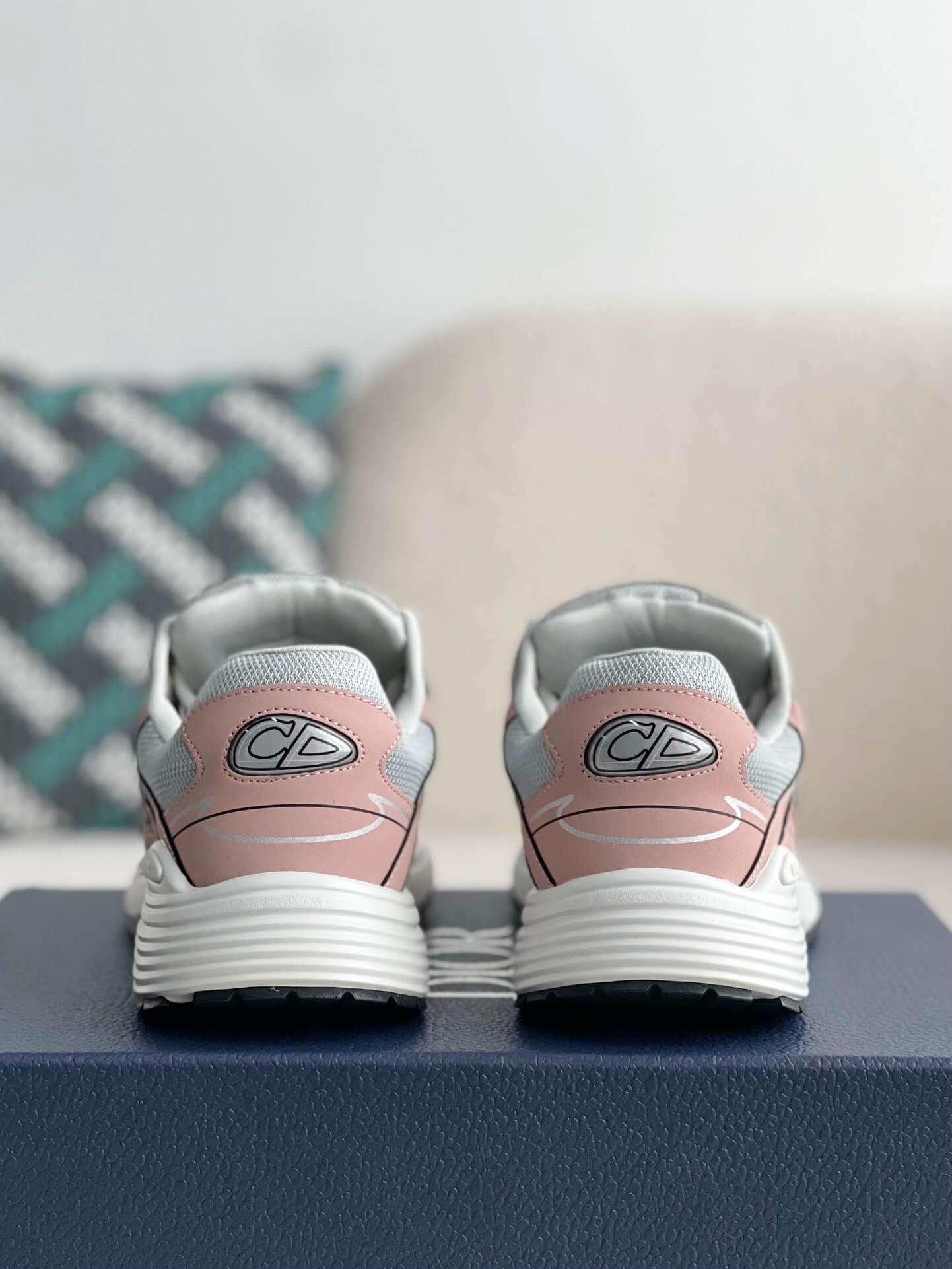 Dior B30 Grey Light Pink Sneakers - tntwear1