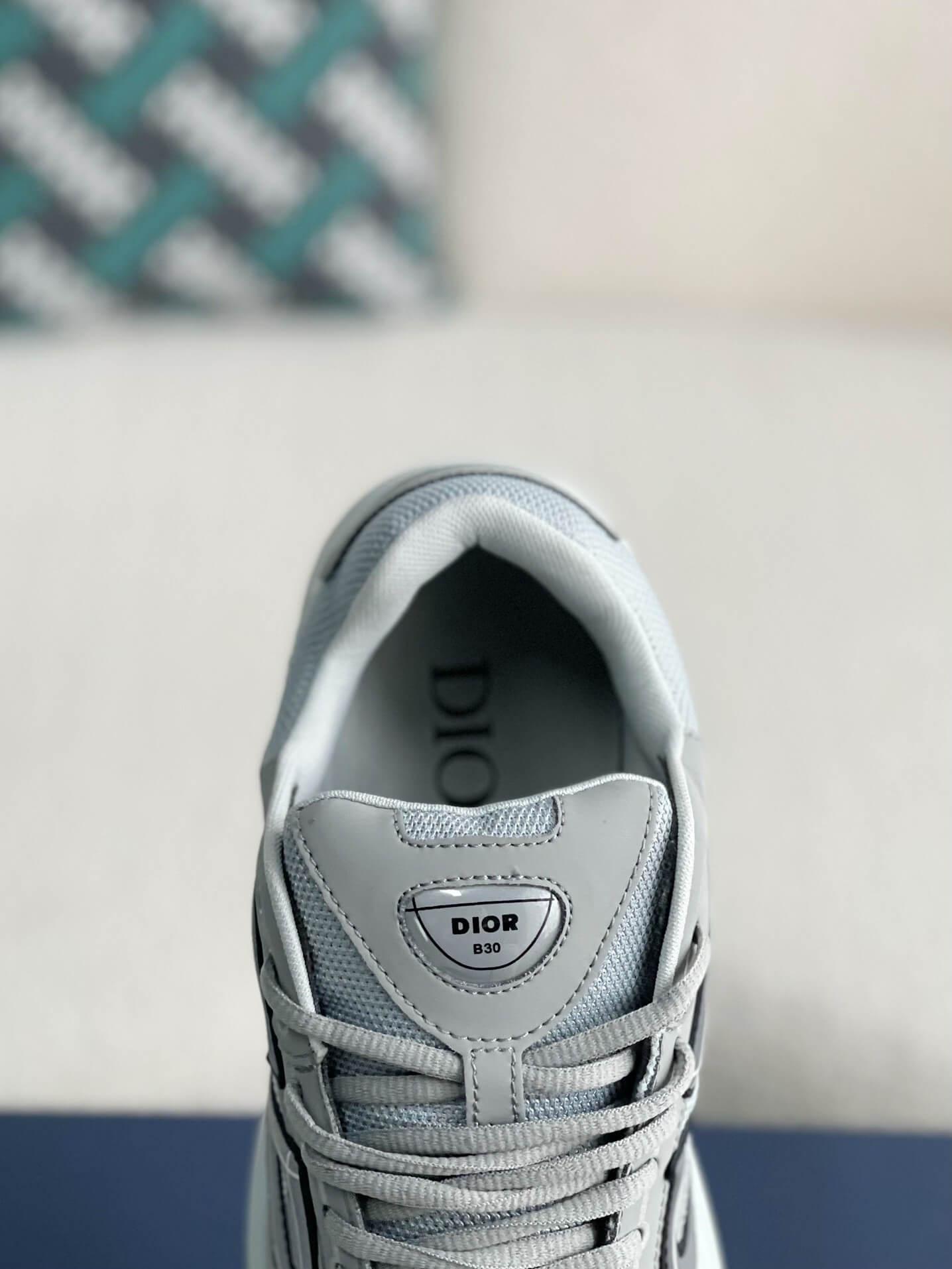 Dior B30 Sneaker Gray Mesh and Technical Fabric Trainer - tntwear1