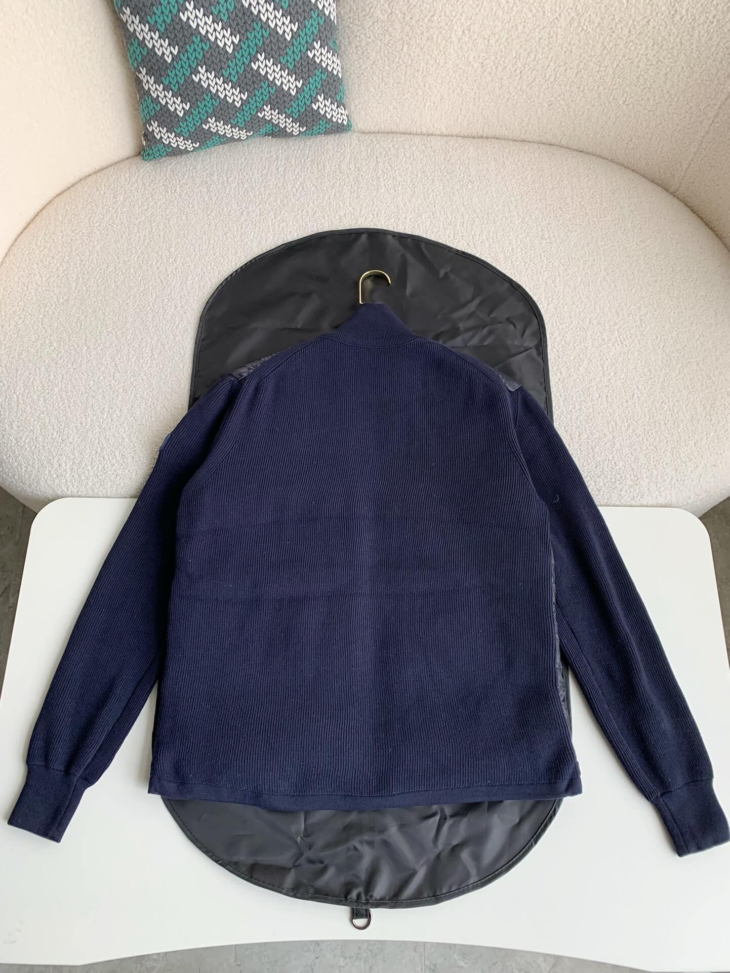 Dior Oblique Fleeced Navy Down Jacket - tntwear1