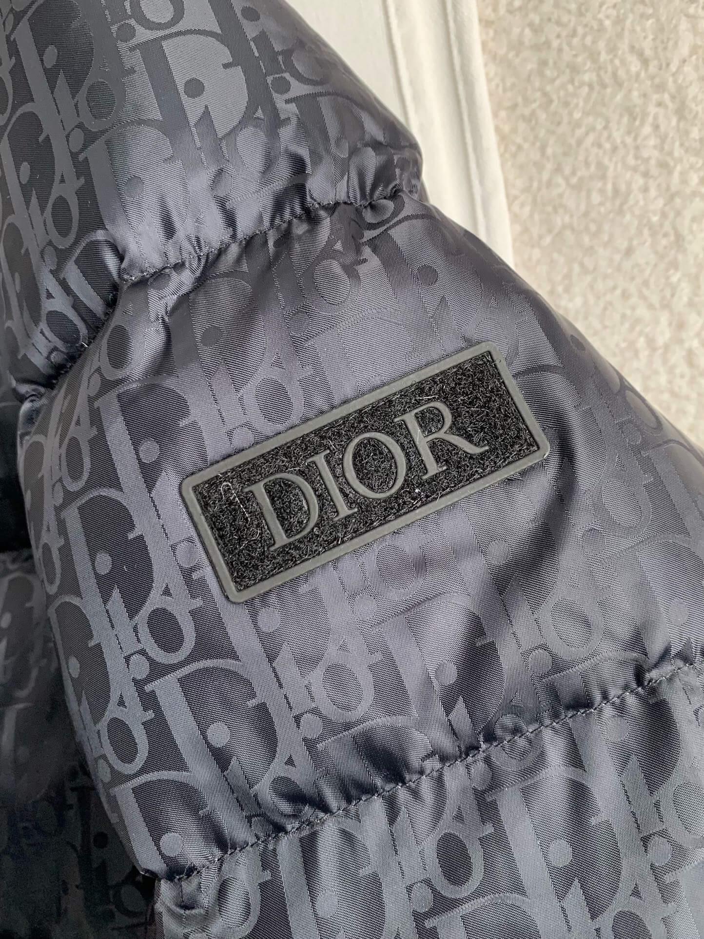 Dior Oblique Technical Jacquard Black Down Jacket - tntwear1