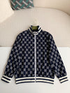 Gucci Men's GG Jacquard Cotton Zip-Up Knit Jacket
