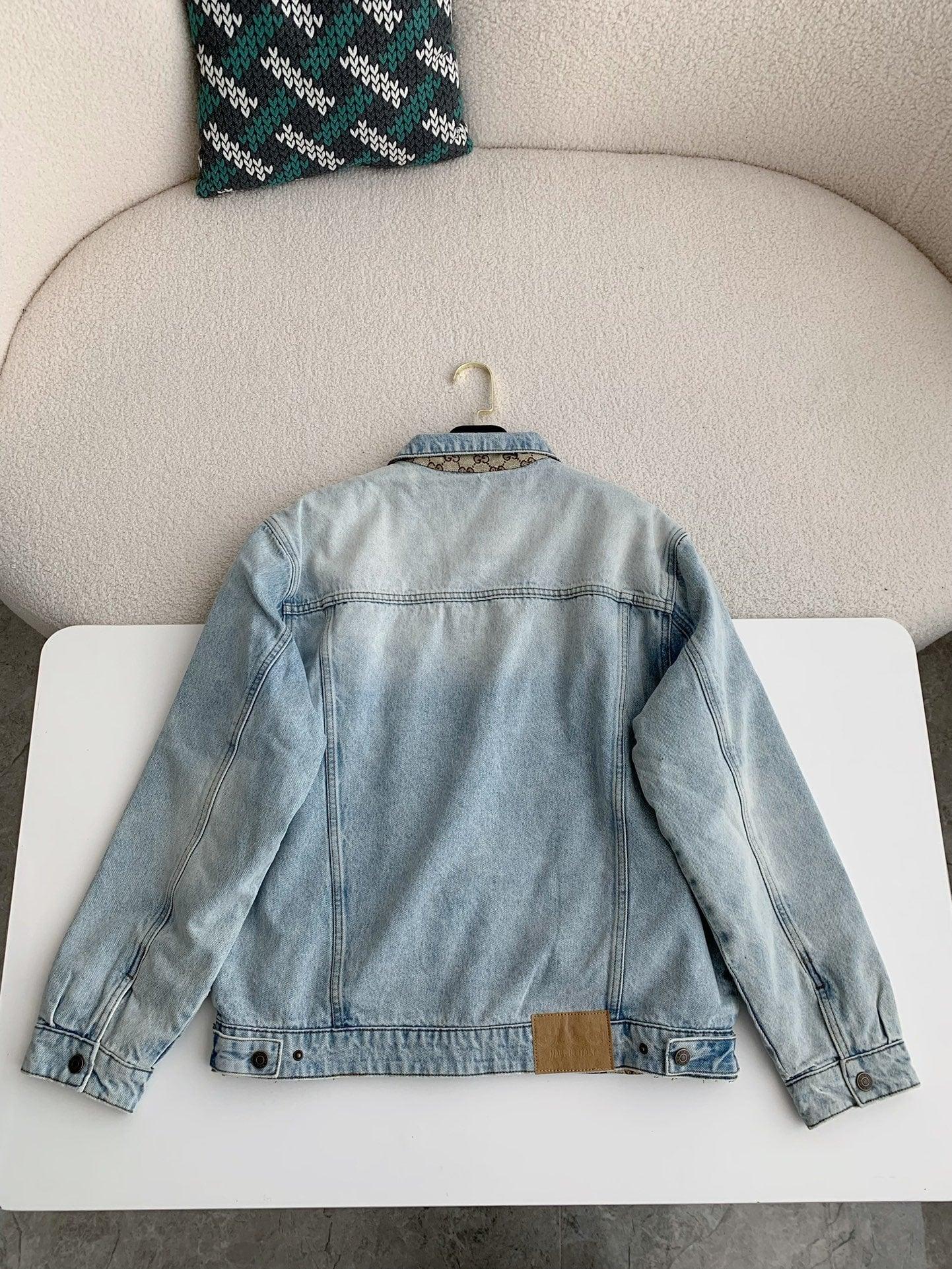 Gucci Reversible Light Blue Denim Jacket