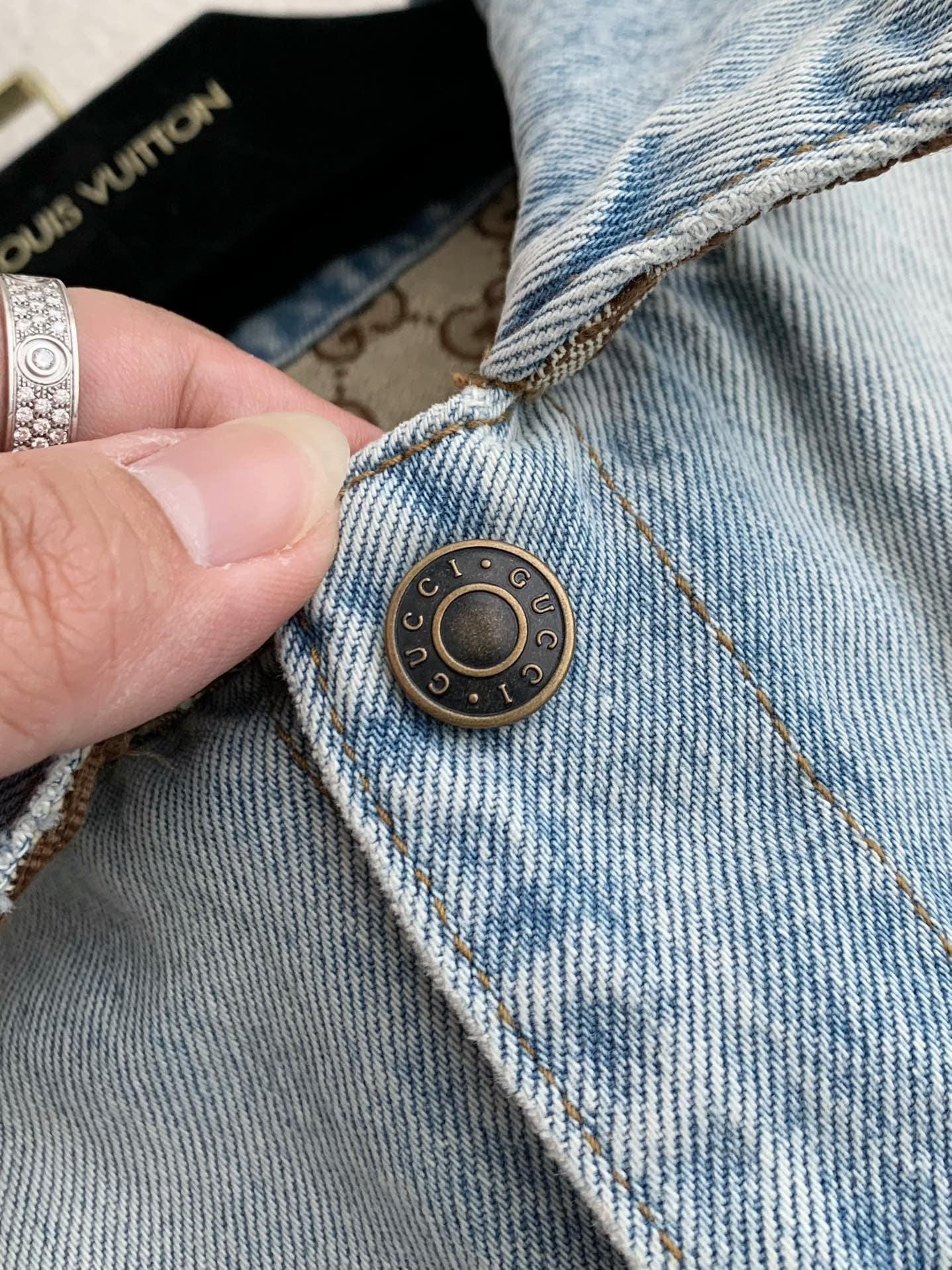 Gucci Reversible Light Blue Denim Jacket