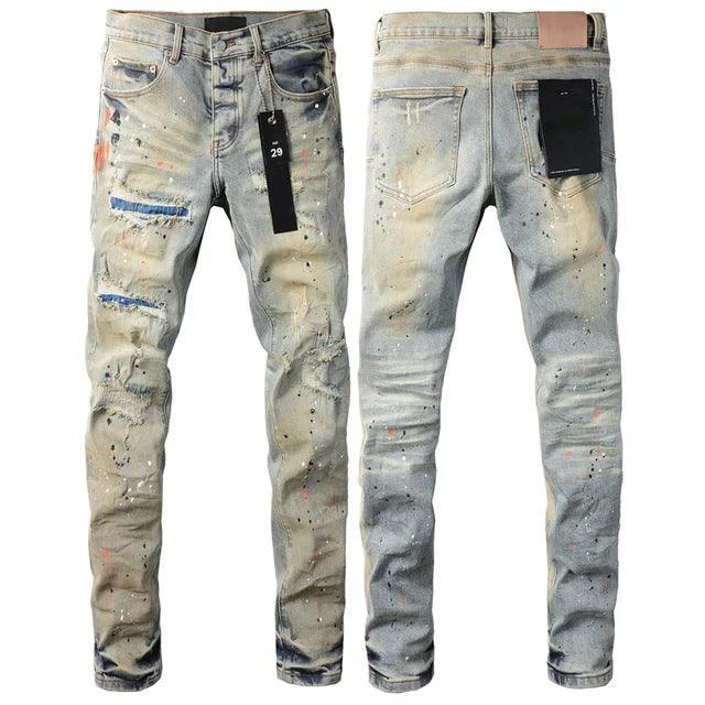 Premium Brand PRPL Roca Jeans Ripped P009 - tntwear1