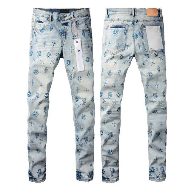 Premium Brand PRPL Roca Jeans Ripped P009 - tntwear1