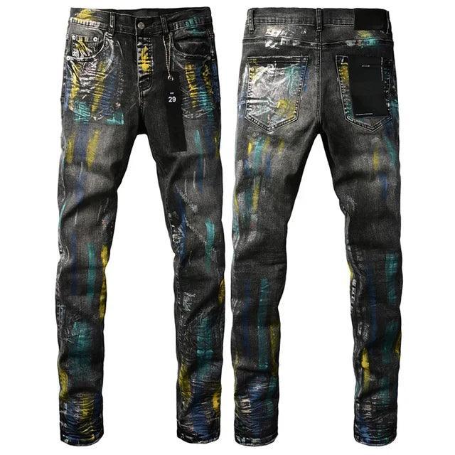Premium Brand PRPL Roca Jeans Ripped P009 - tntwear1