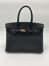 HRMS Birkin 30 Noir Togo Palladium Hardware - tntwear1