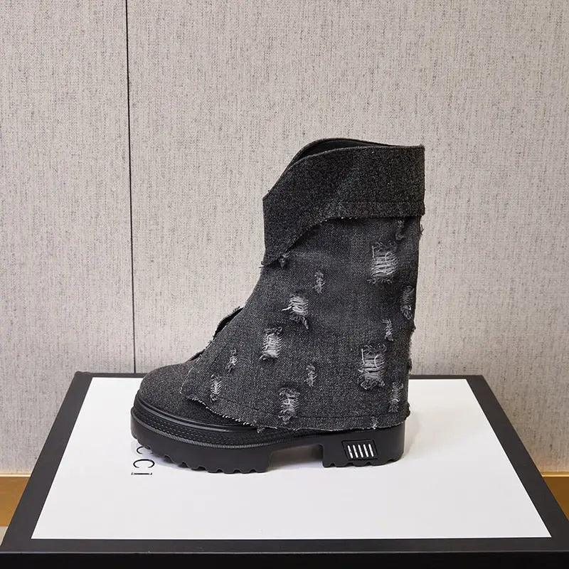 Kiara Denim Boots - tntwear1
