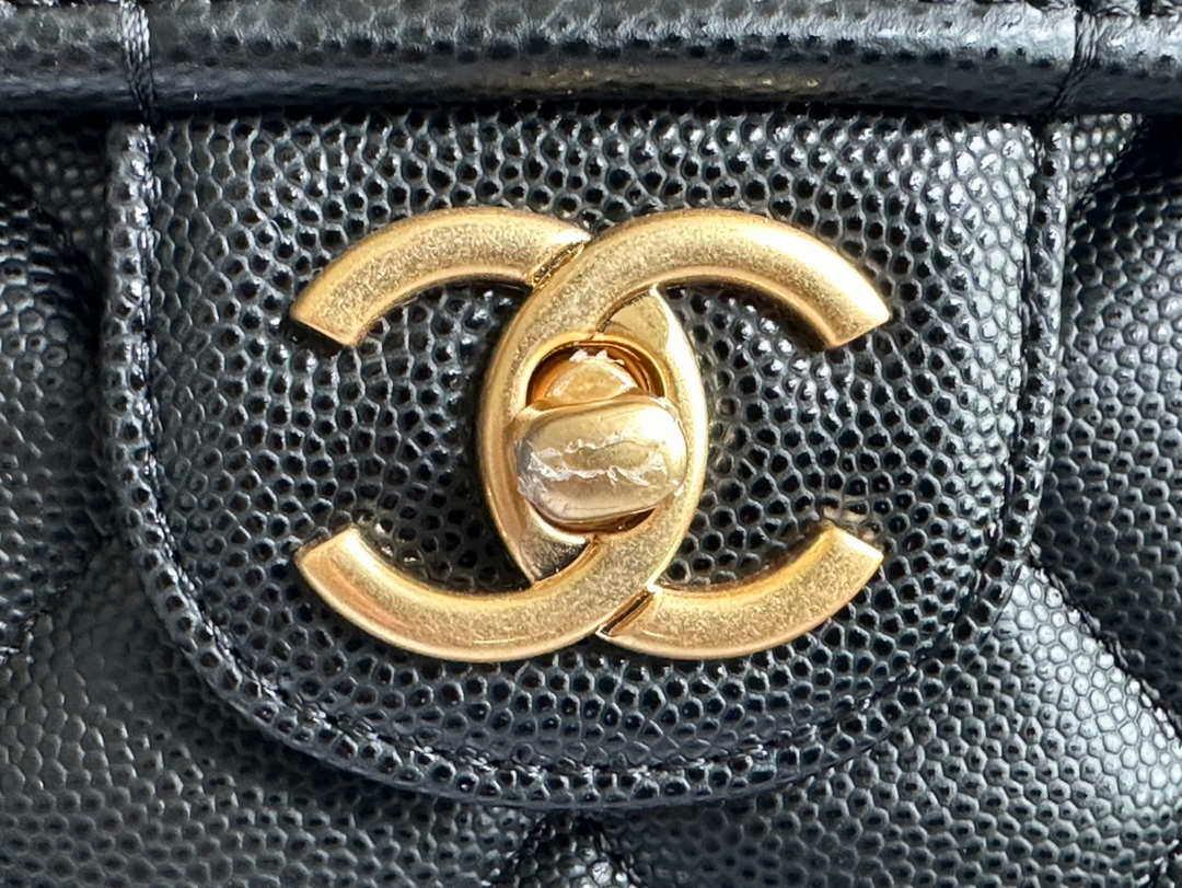 Tntwear - Large Backpack Calfskin & Gold-tone Metal Black