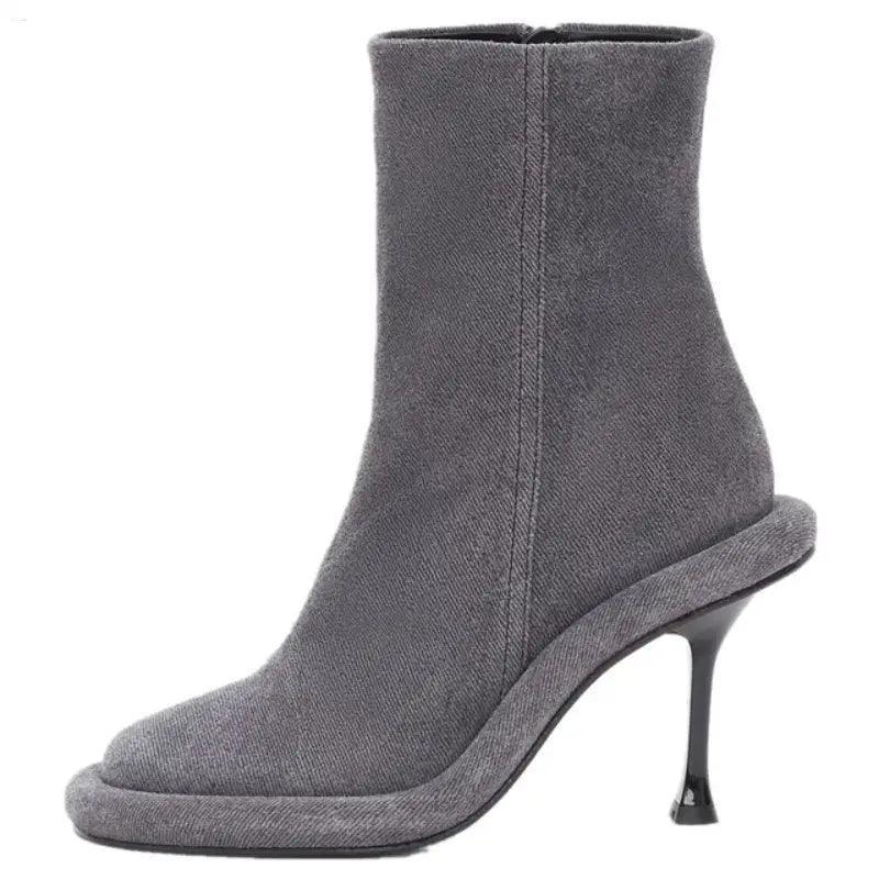 Lexa Round Zipper Heels - tntwear1