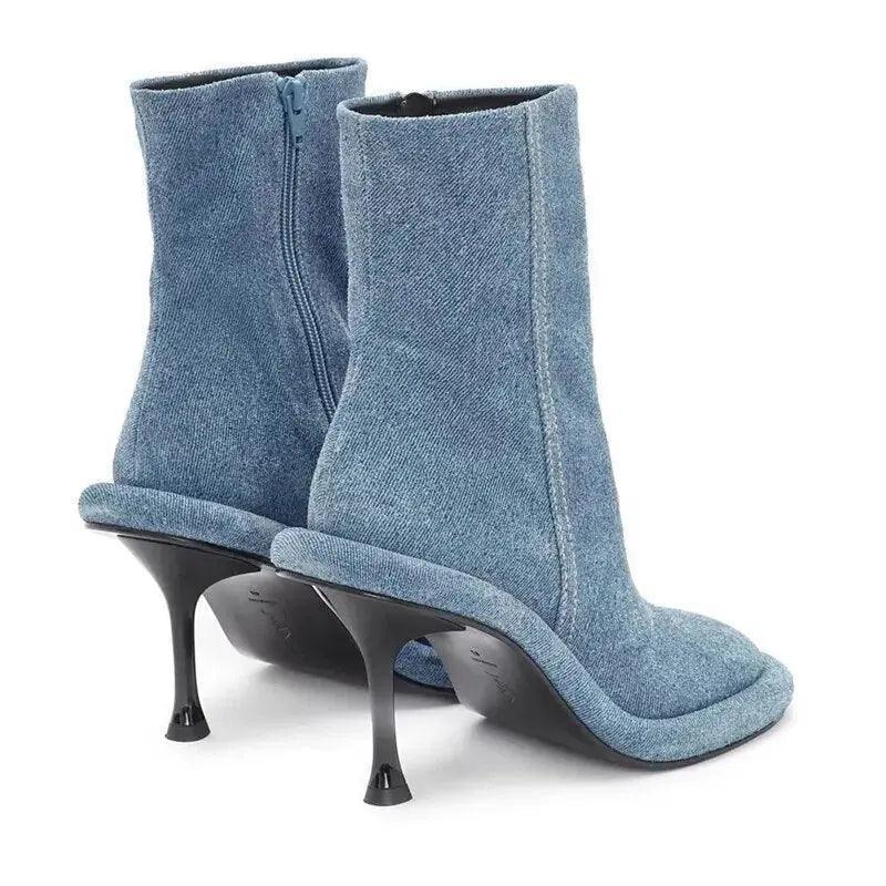 Lexa Round Zipper Heels - tntwear1