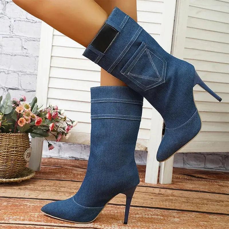 Lexington Denim Heels - tntwear1