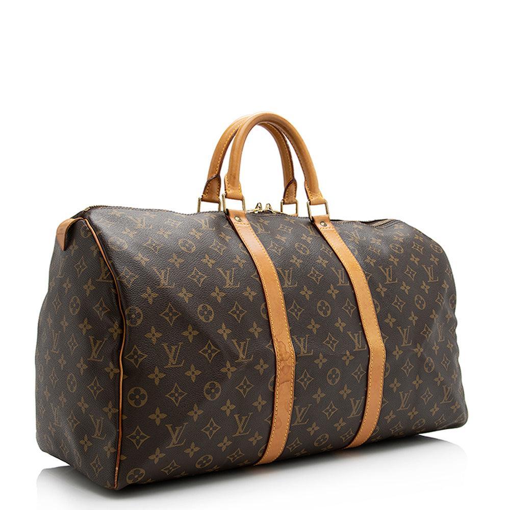 Louis Vuitton Vintage Monogram Canvas Keepall 50 Duffel Bag - tntwear1