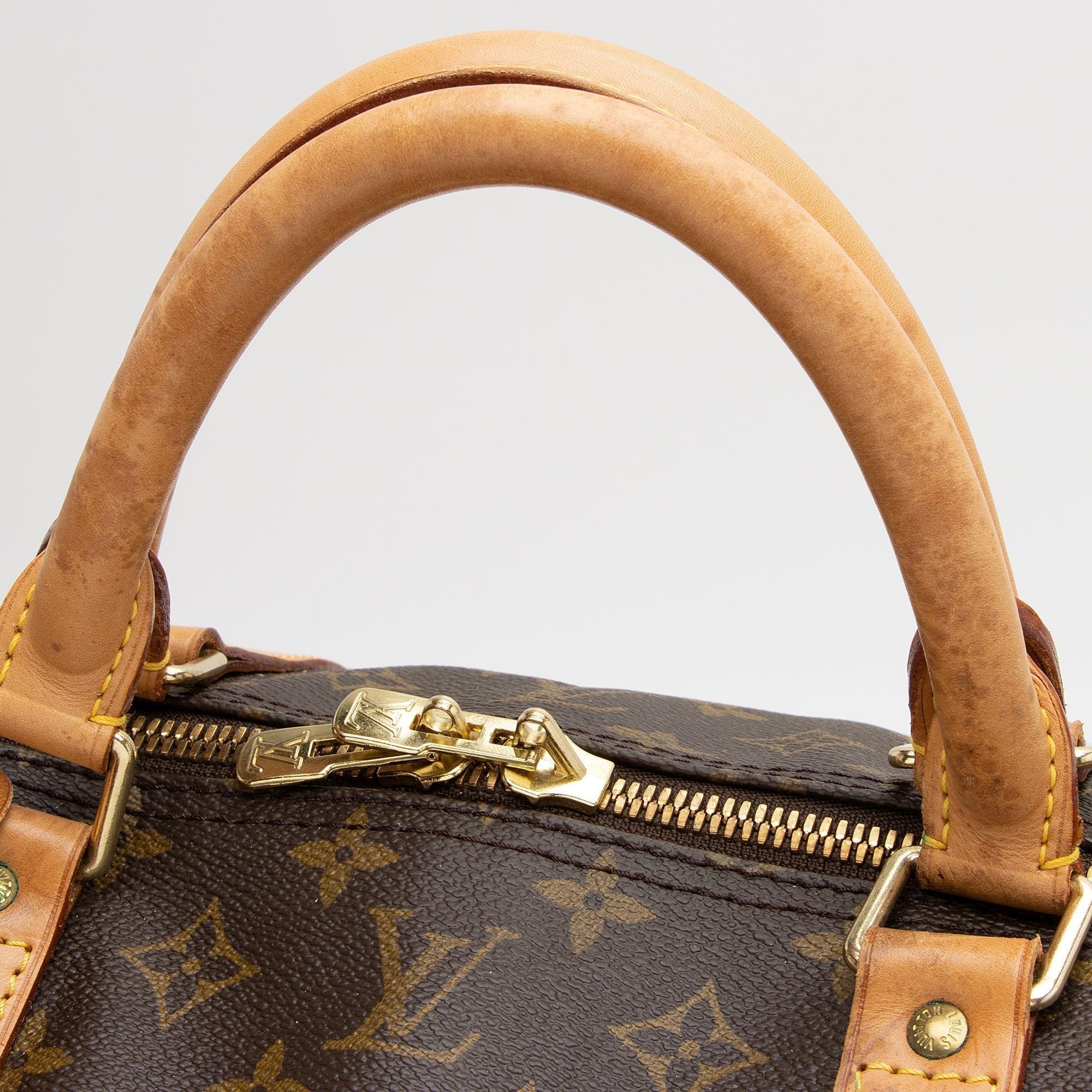 Louis Vuitton Vintage Monogram Canvas Keepall Bandouliere 60 Duffle Bag - tntwear1