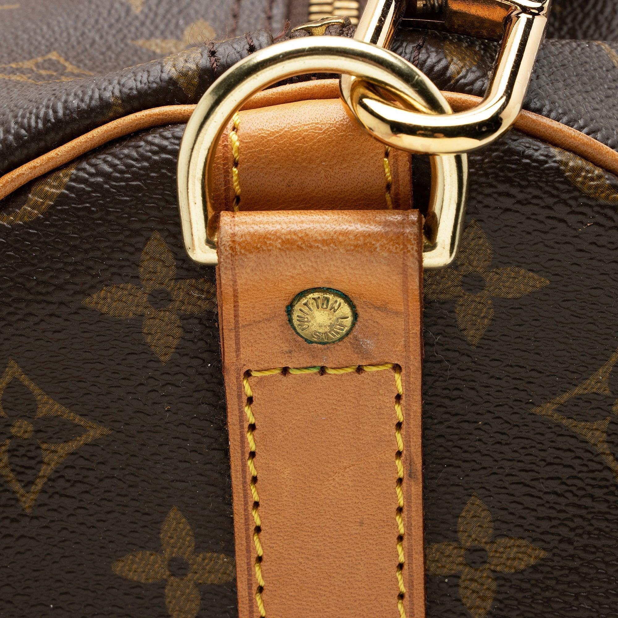 Louis Vuitton Vintage Monogram Canvas Keepall Bandouliere 60 Duffle Bag - tntwear1