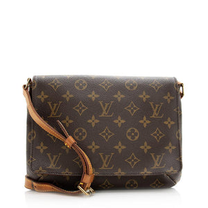 Louis Vuitton Vintage Monogram Canvas Musette Tango Shoulder Bag - tntwear1