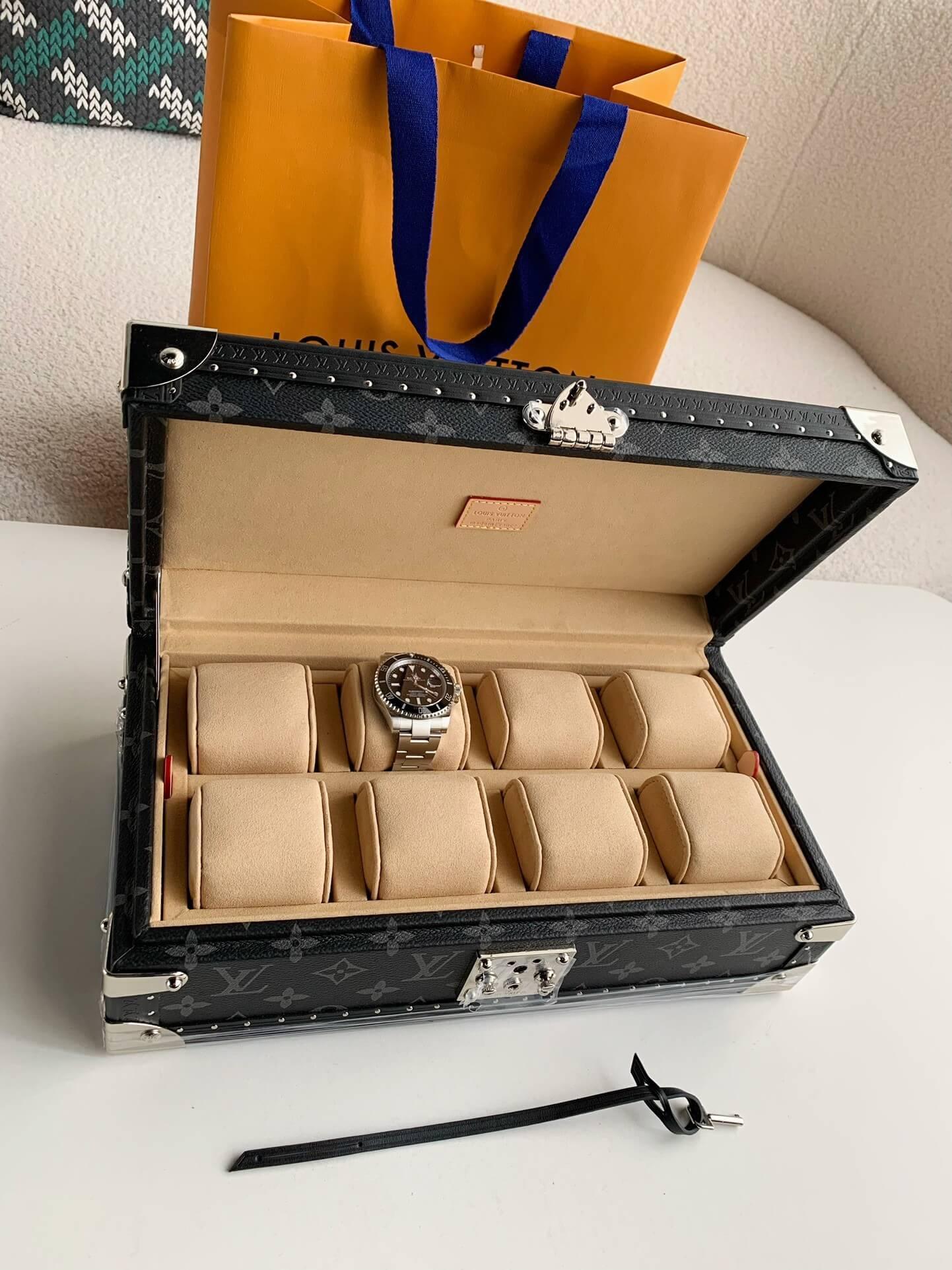 LV Coffret 8 Montre Watch Case "Black" - tntwear1