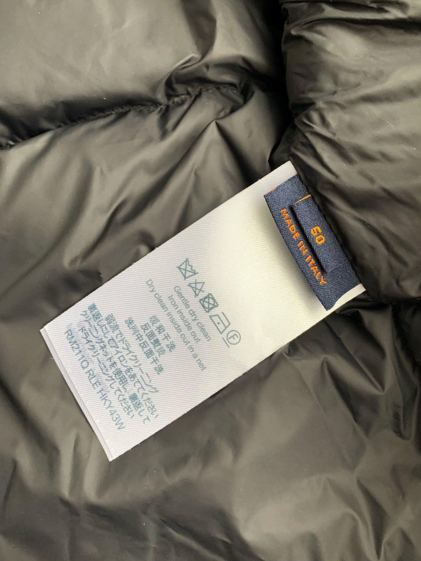 LV Monogram Black Puffer Jacket - tntwear1