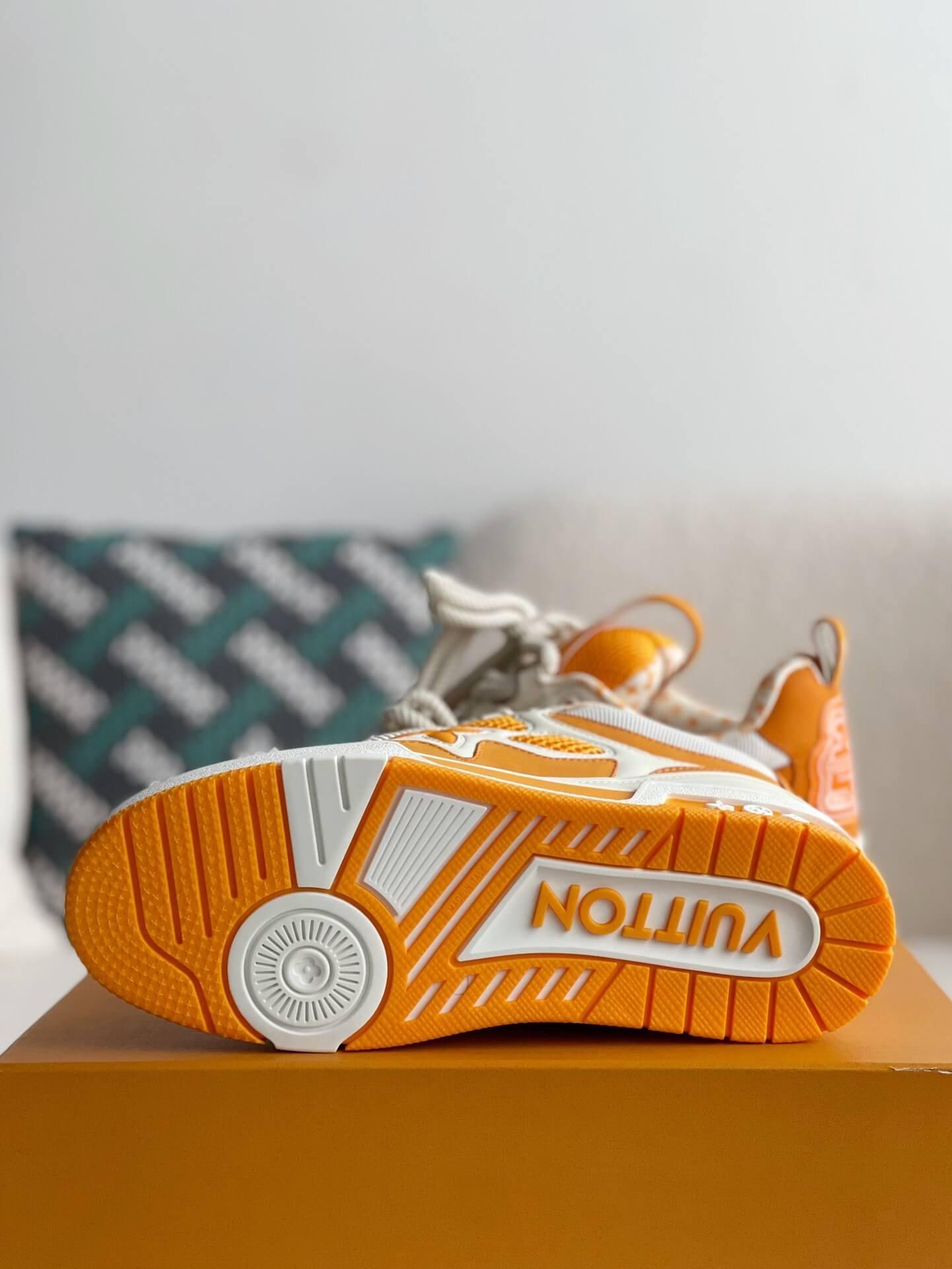 LV Skate White Orange Sneaker - tntwear1