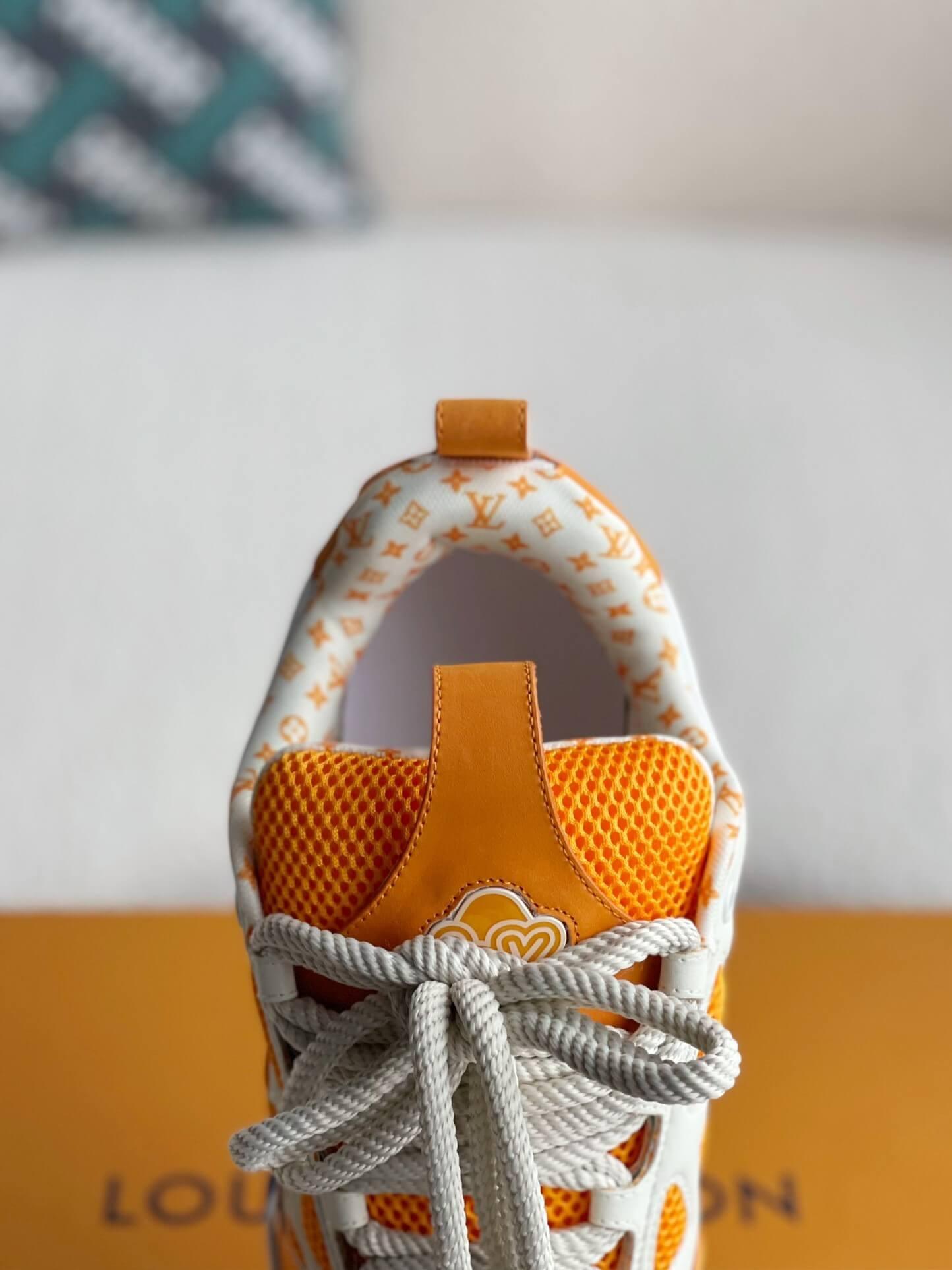 LV Skate White Orange Sneaker - tntwear1