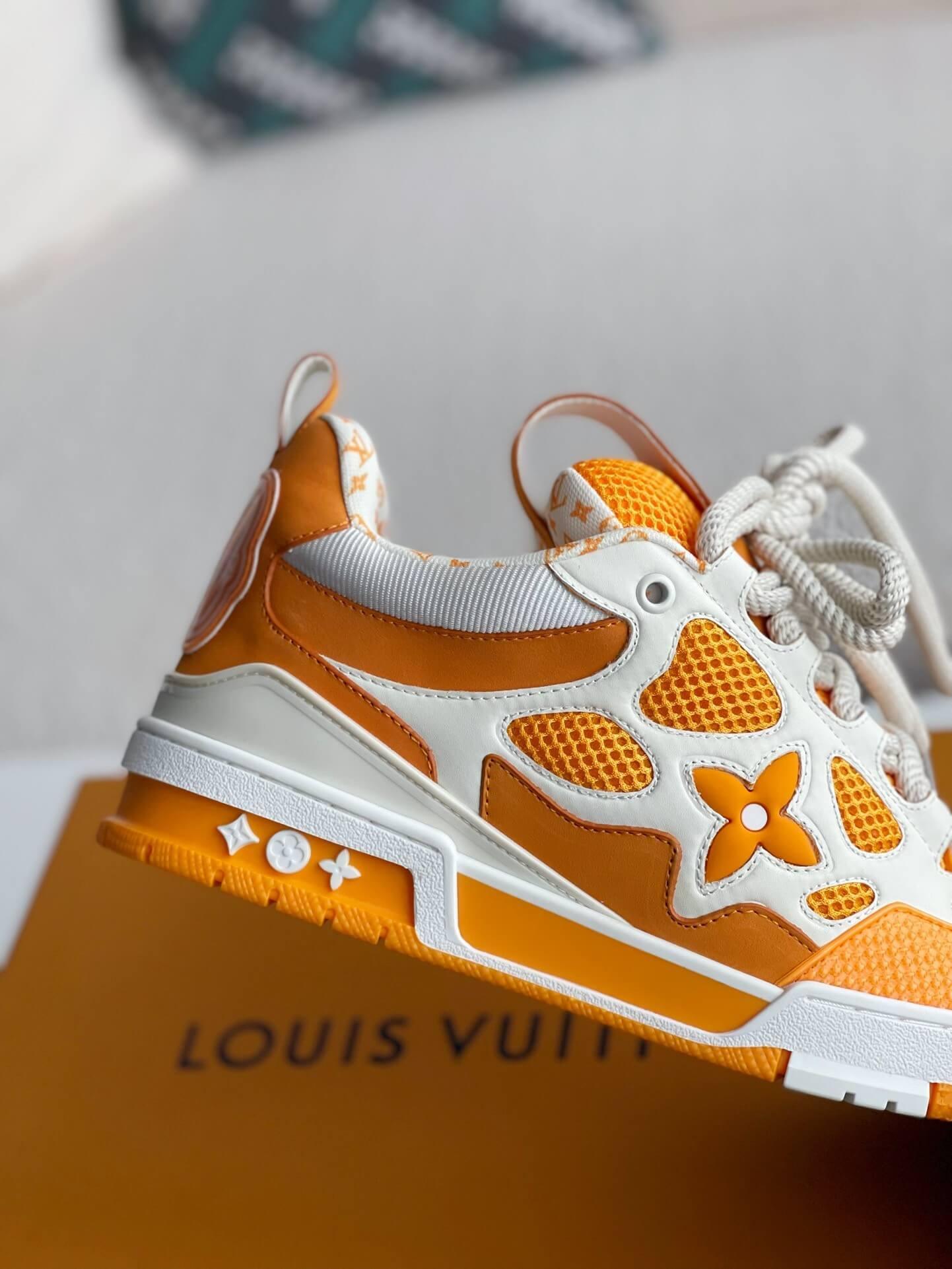 LV Skate White Orange Sneaker - tntwear1