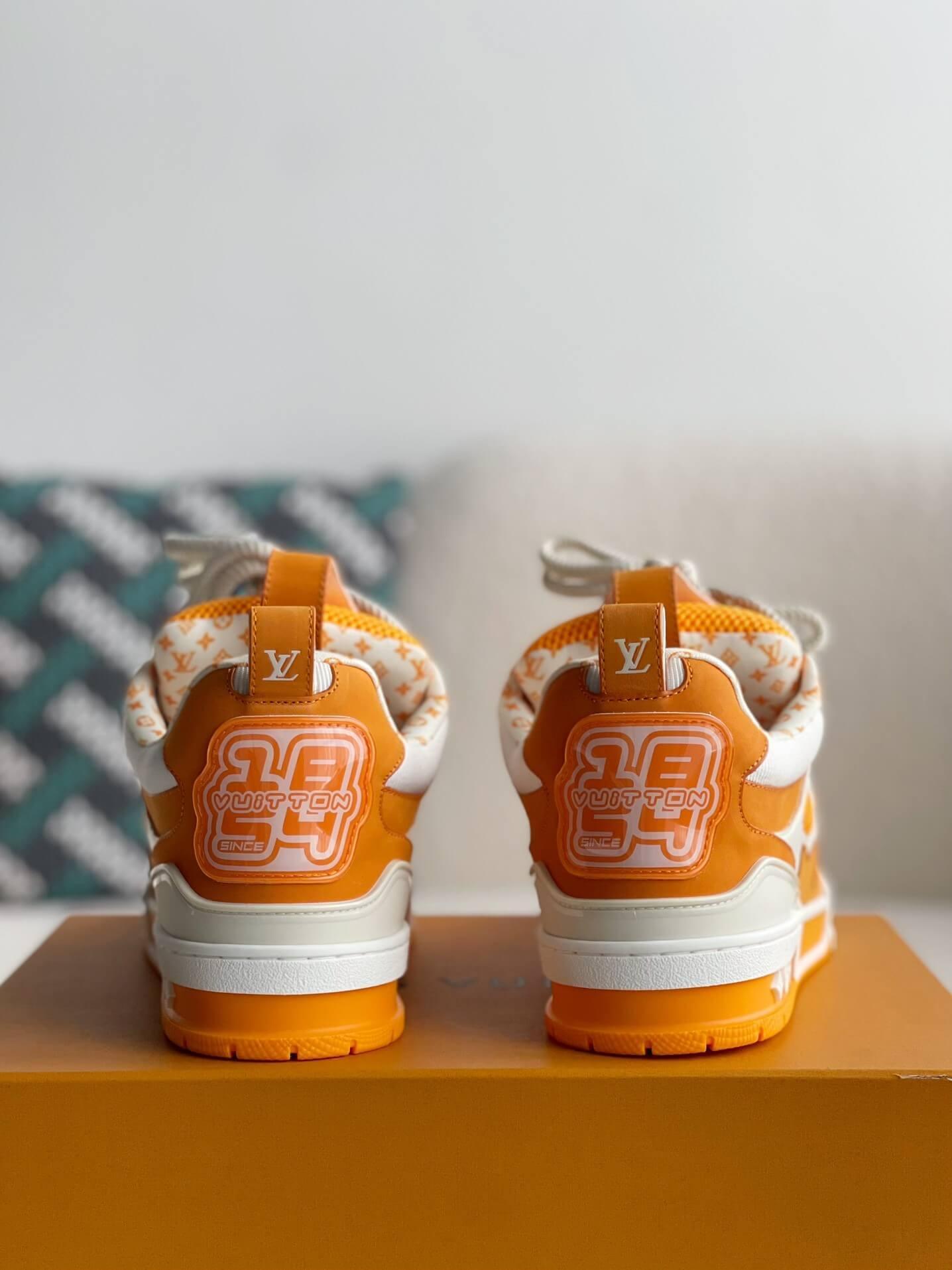 LV Skate White Orange Sneaker - tntwear1