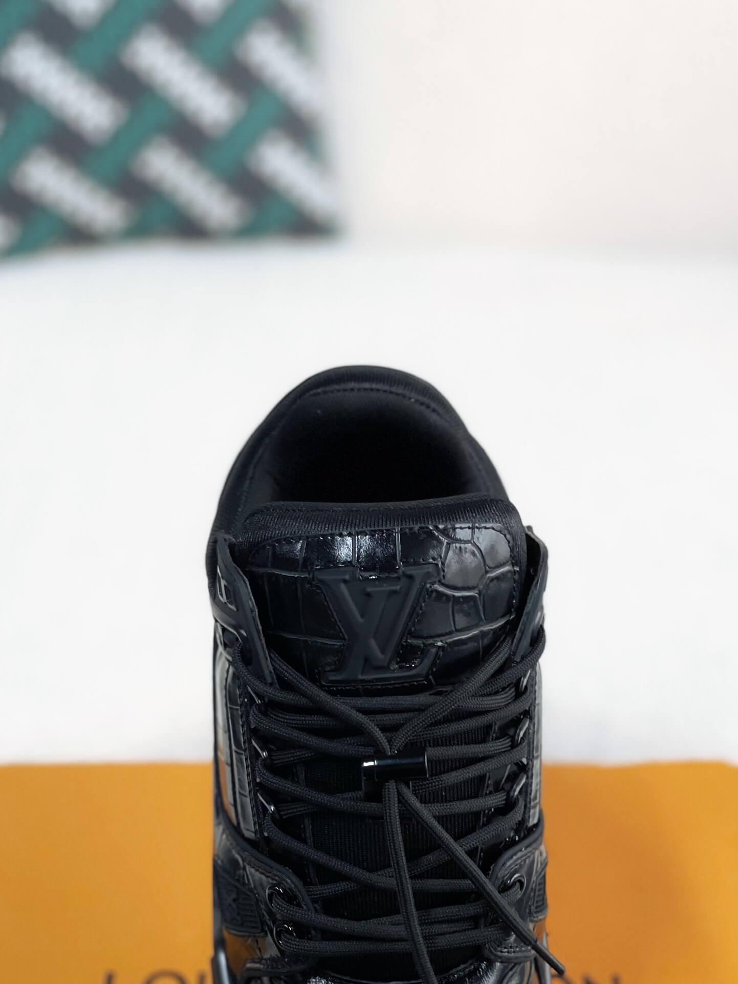 LV Trainer Black Maxi Sneaker - tntwear1