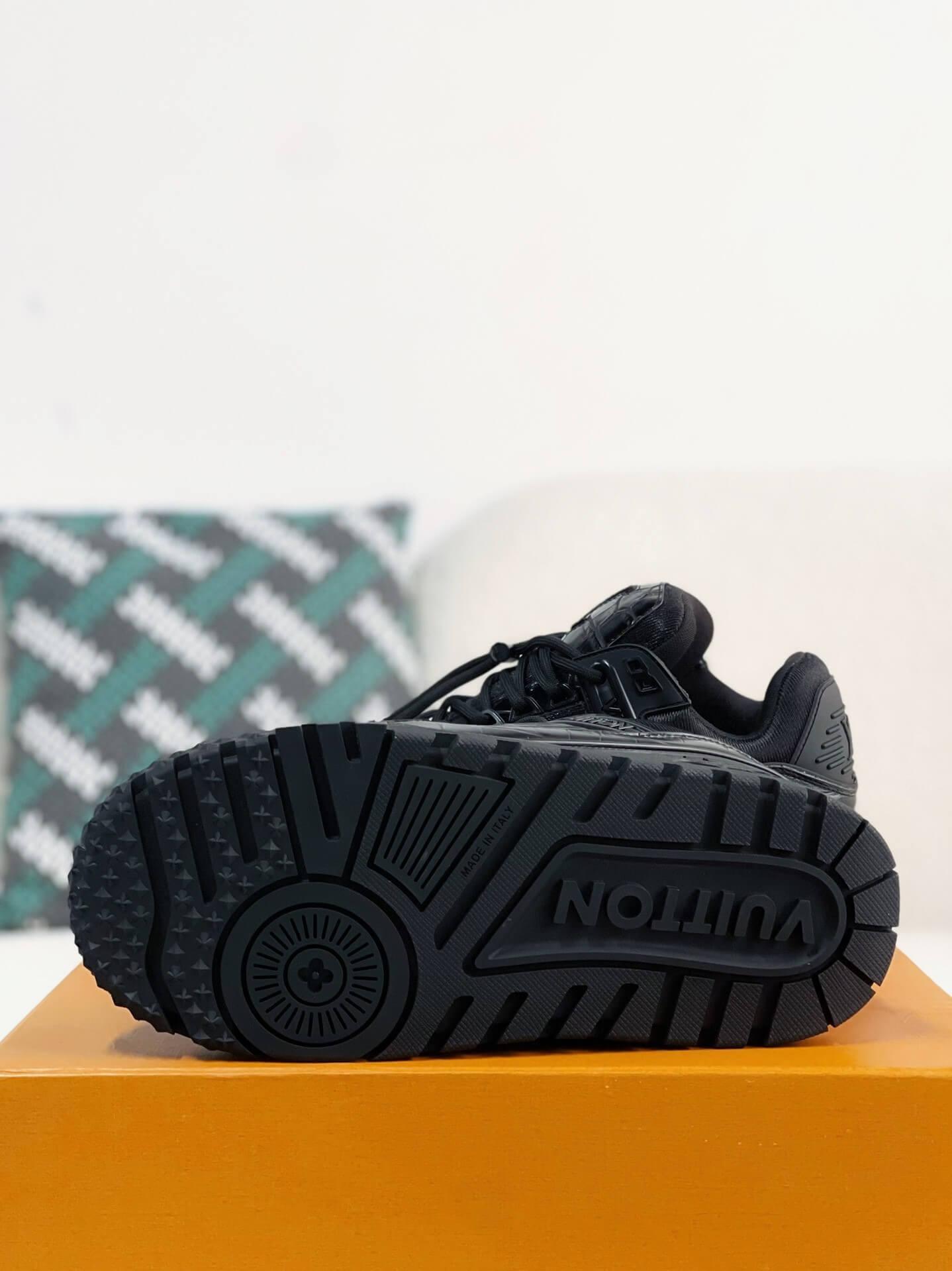 LV Trainer Black Maxi Sneaker - tntwear1