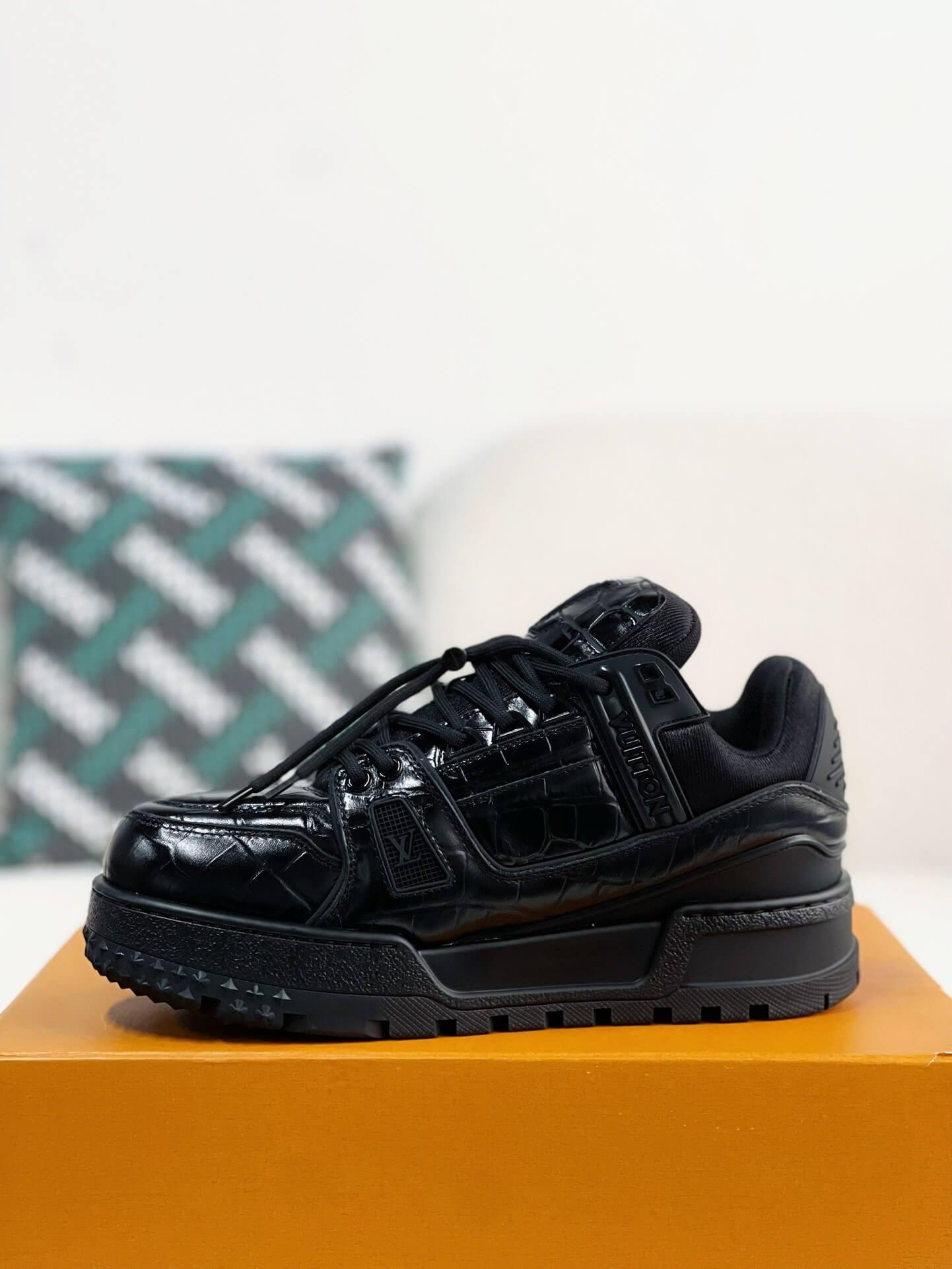 LV Trainer Black Maxi Sneaker - tntwear1