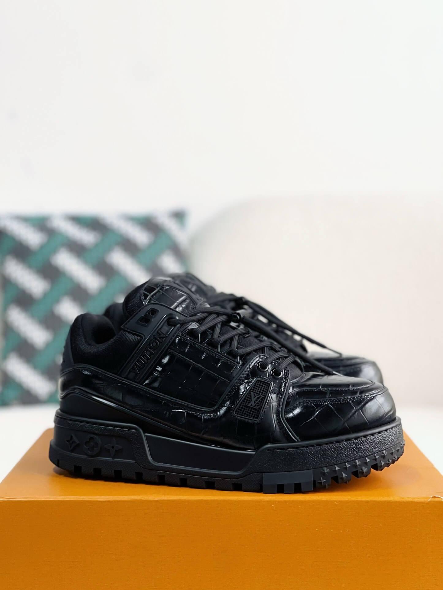 LV Trainer Black Maxi Sneaker - tntwear1