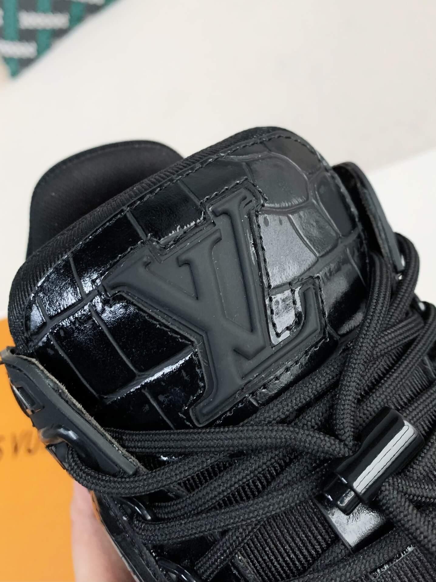 LV Trainer Black Maxi Sneaker - tntwear1