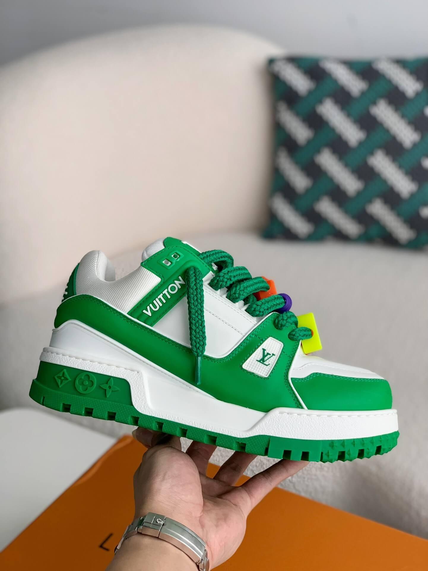 LV Trainer Green Maxi Sneaker - tntwear1