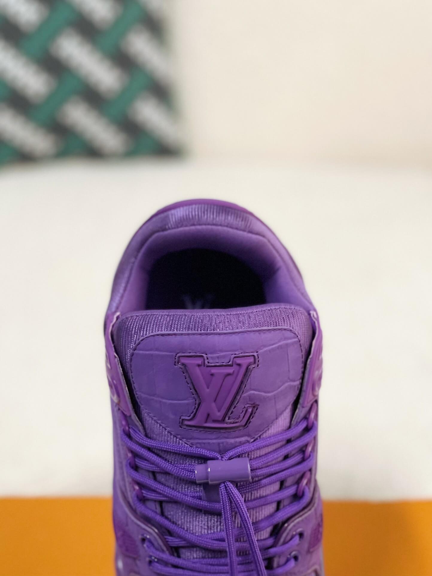 LV Trainer Purple Maxi Sneaker - tntwear1