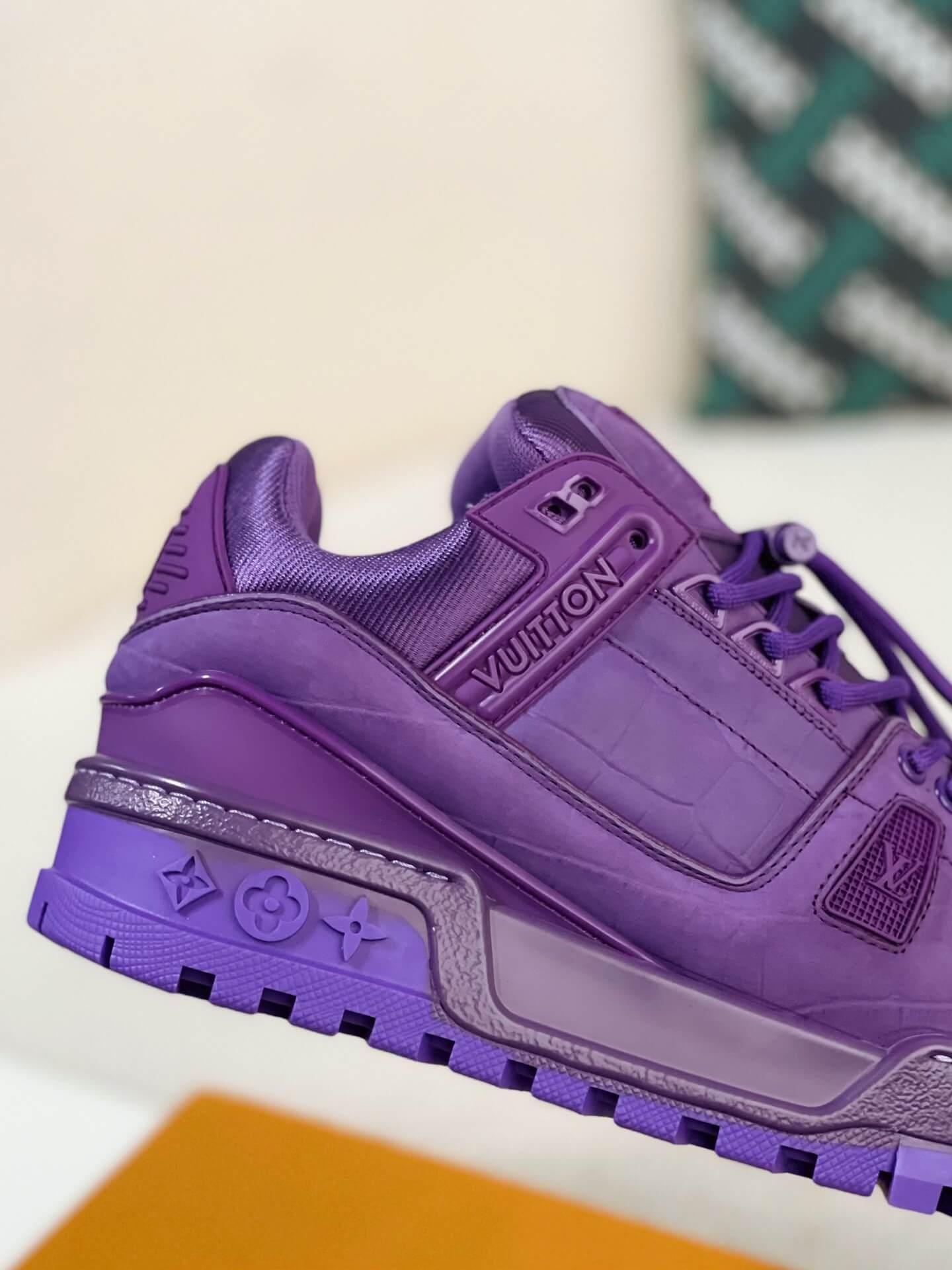 LV Trainer Purple Maxi Sneaker - tntwear1