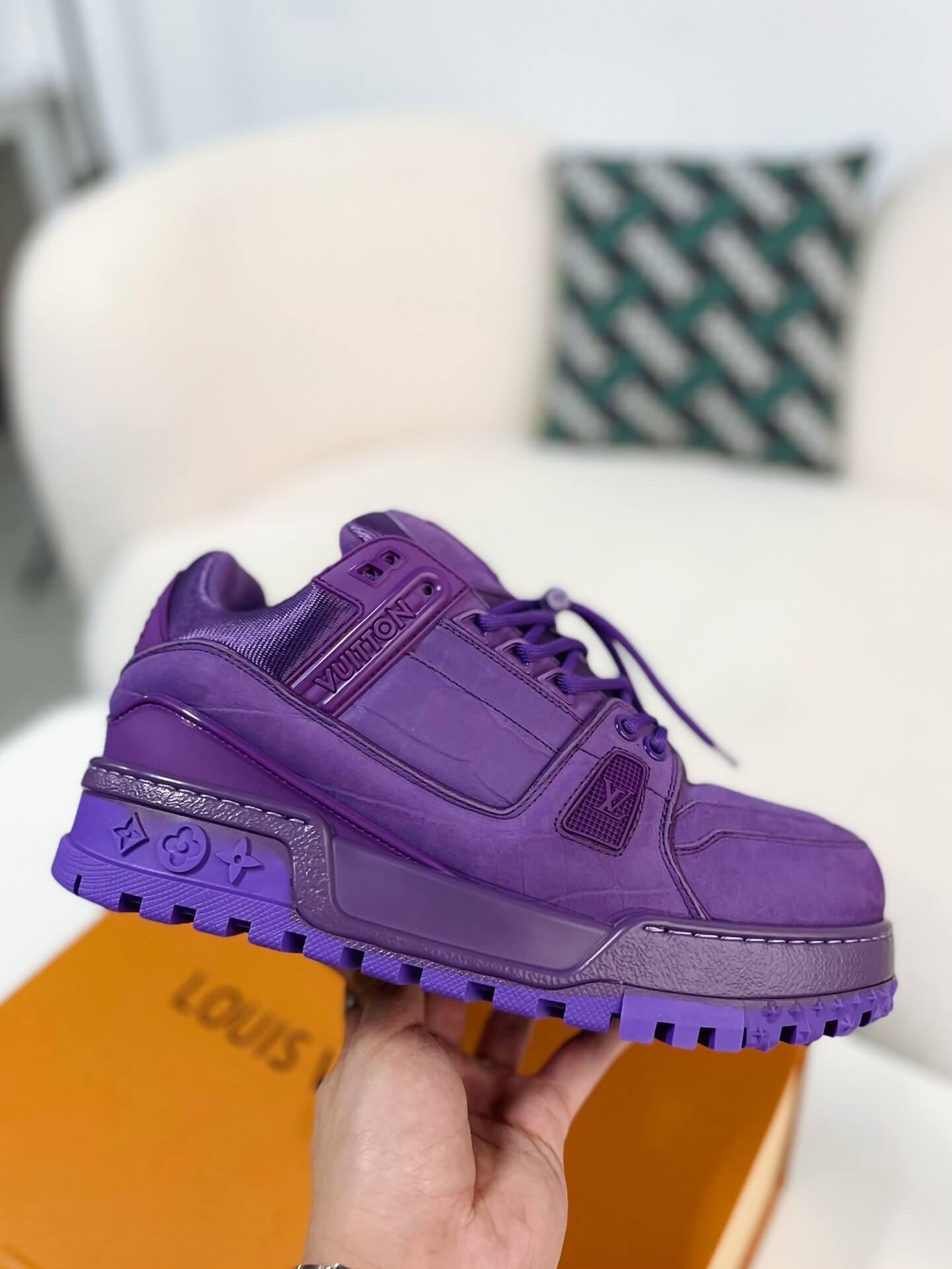 LV Trainer Purple Maxi Sneaker - tntwear1
