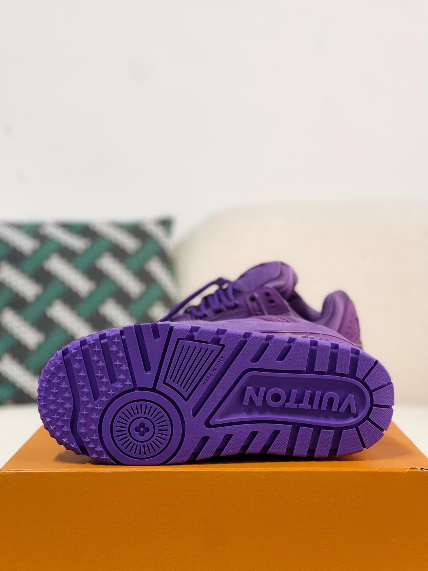 LV Trainer Purple Maxi Sneaker - tntwear1