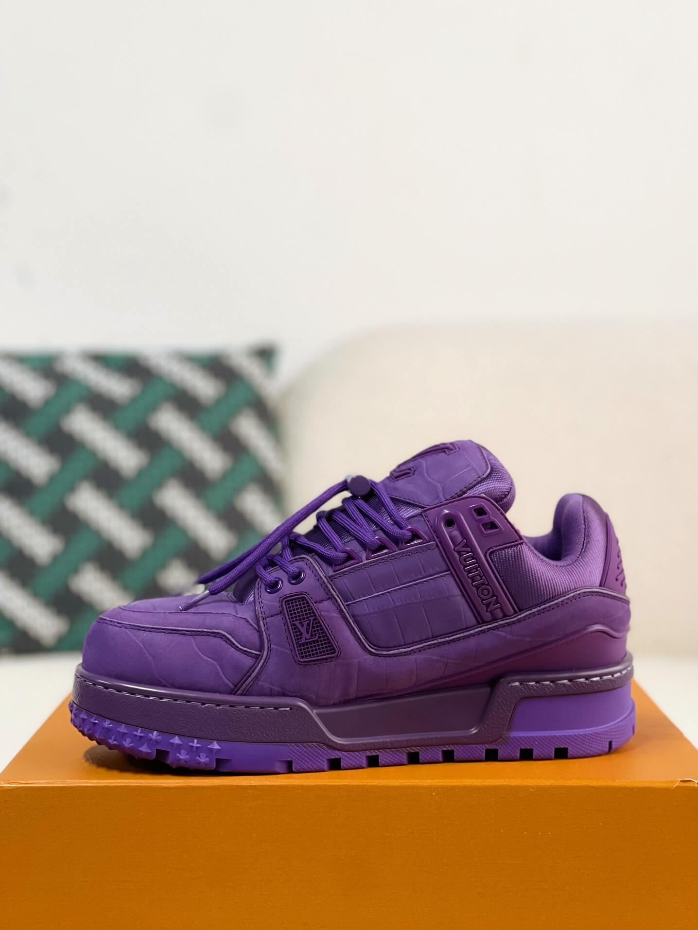 LV Trainer Purple Maxi Sneaker - tntwear1