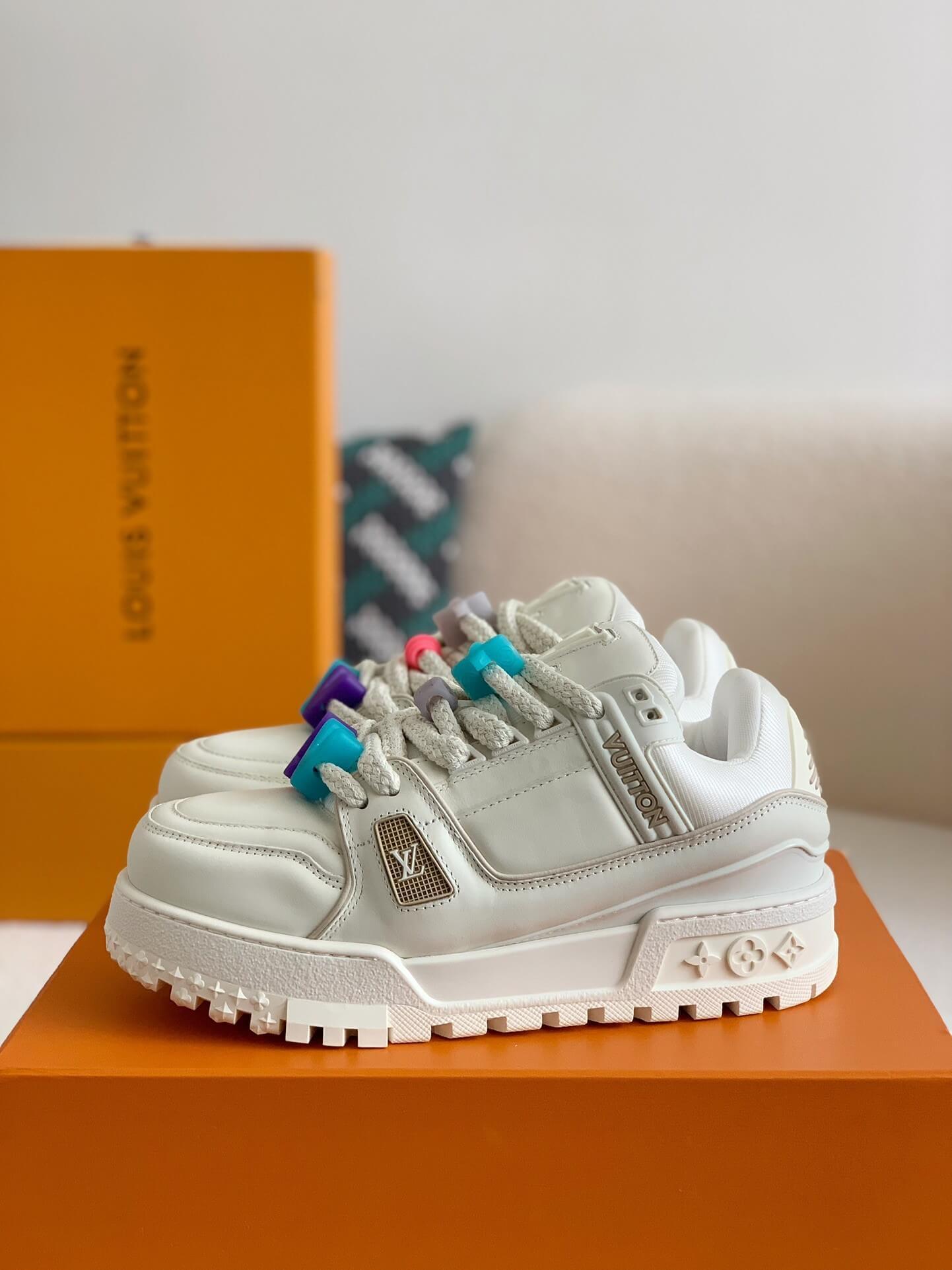 LV Trainer White Maxi Sneaker - tntwear1